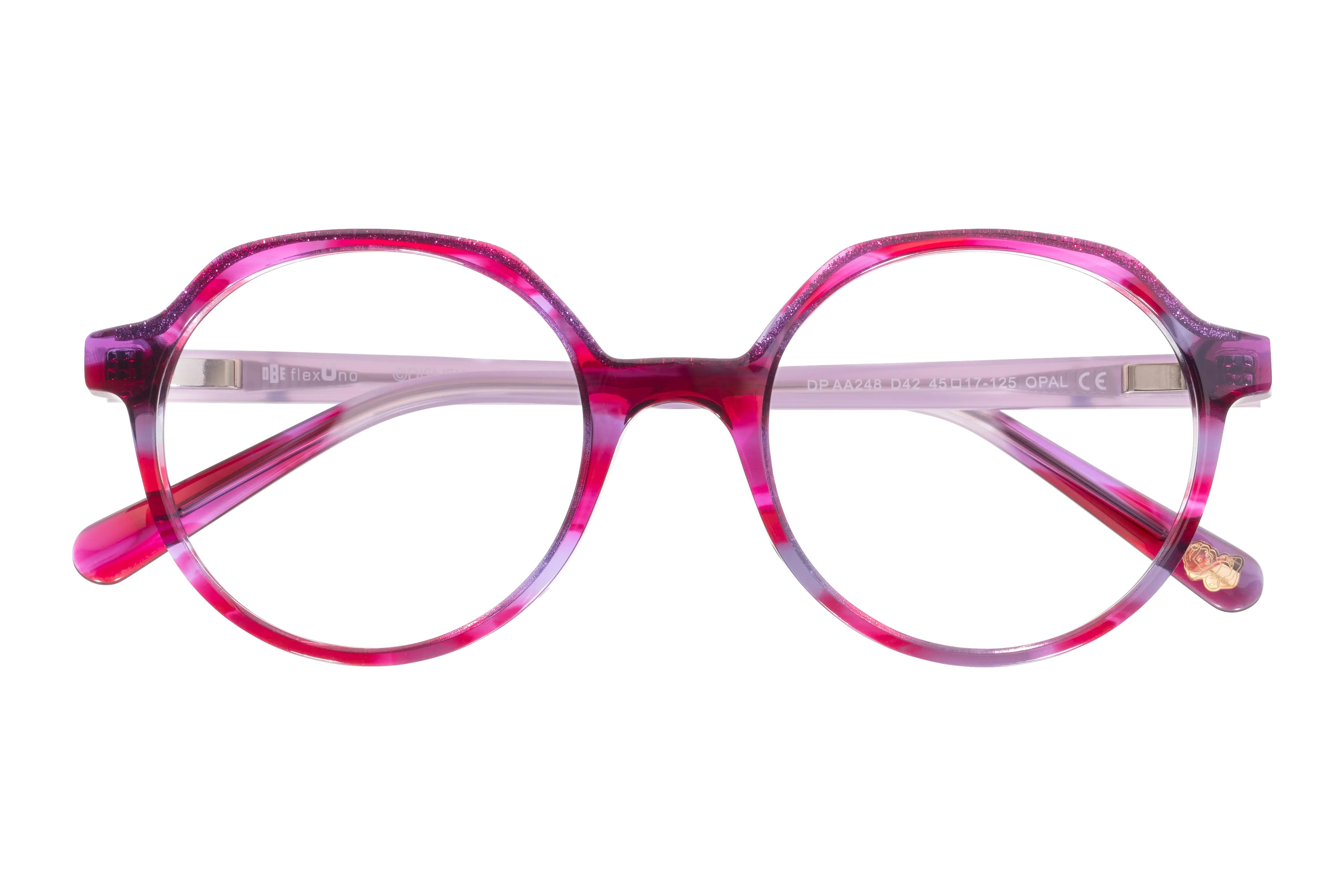 Lunettes de vue Princesse Disney  Violet Rond DPAA248D42 Face
