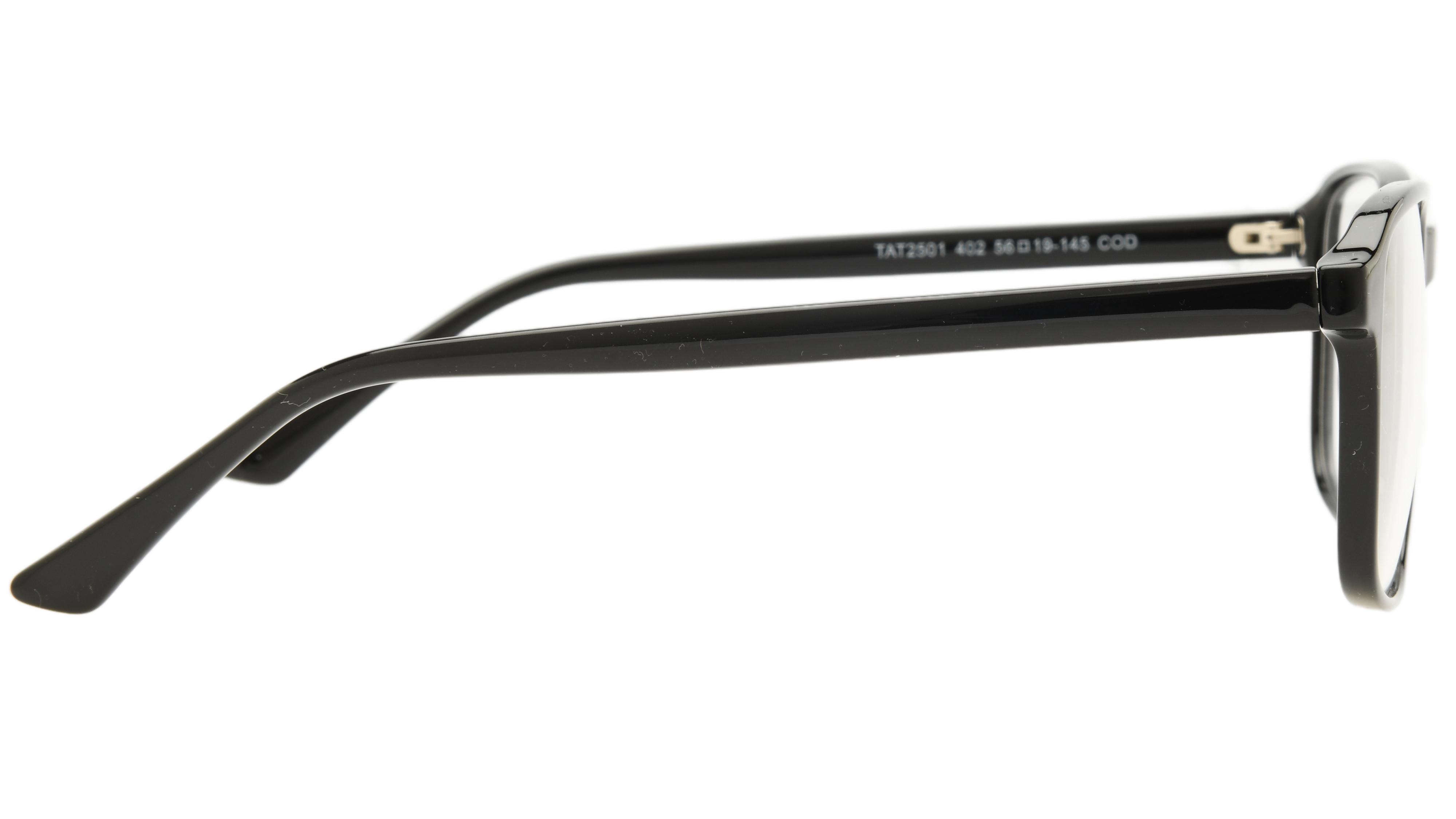 Lunettes de vue têtes à TETES Homme Noir Rectangle Tat2501 Droite