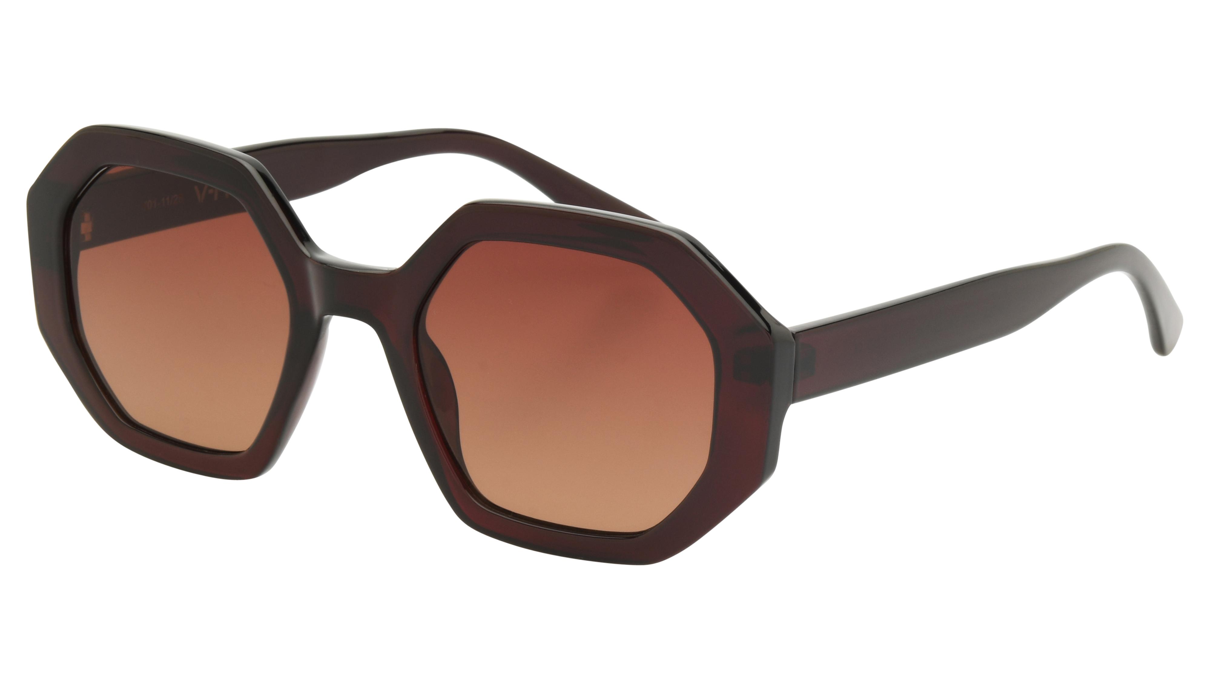 Lunettes de soleil VIP Femme Marron Tonneau vip2603 Trois-Quart