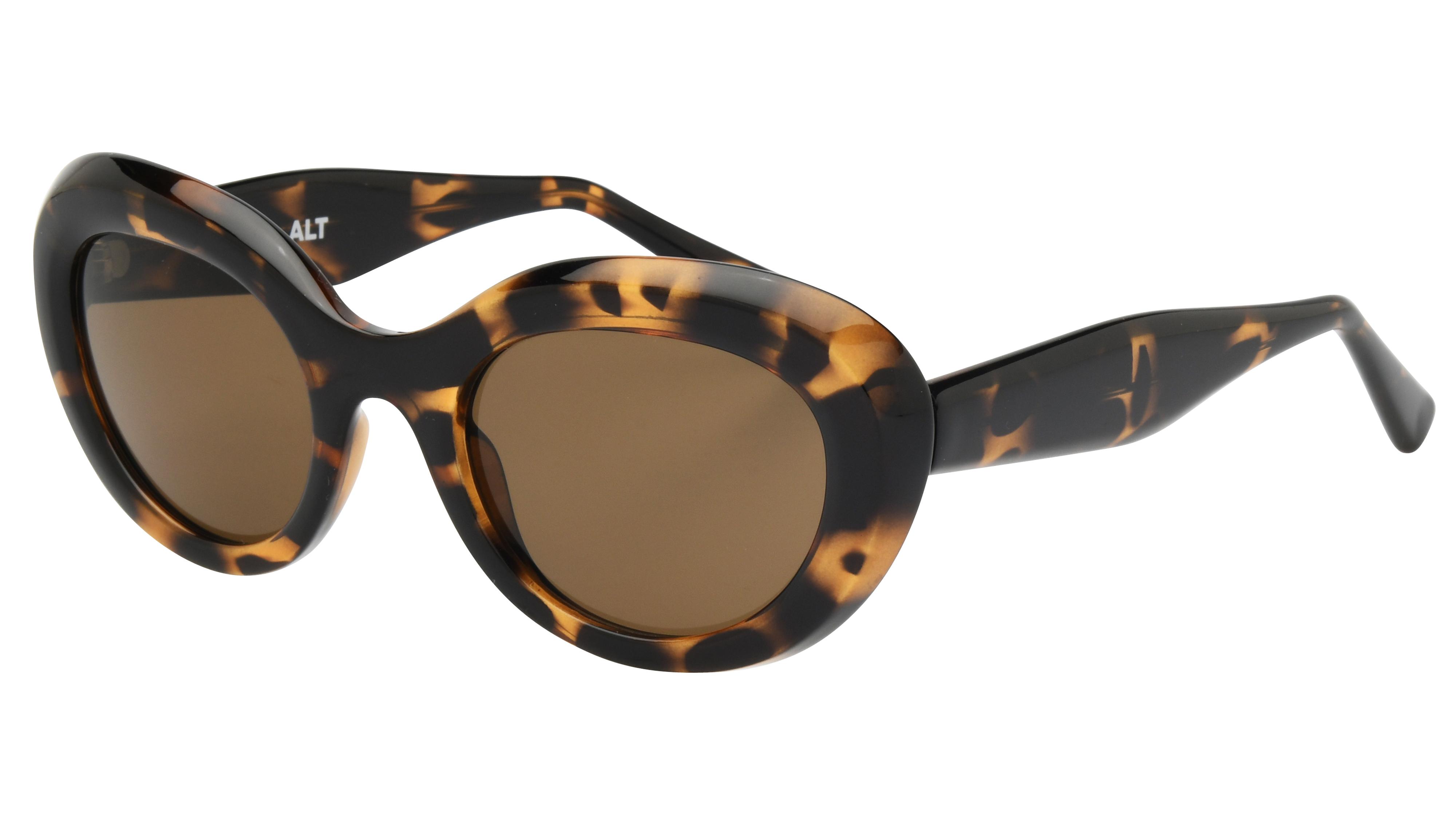 Lunettes de soleil Alternance Femme Ecaille Ovale alt25217 Trois-Quart