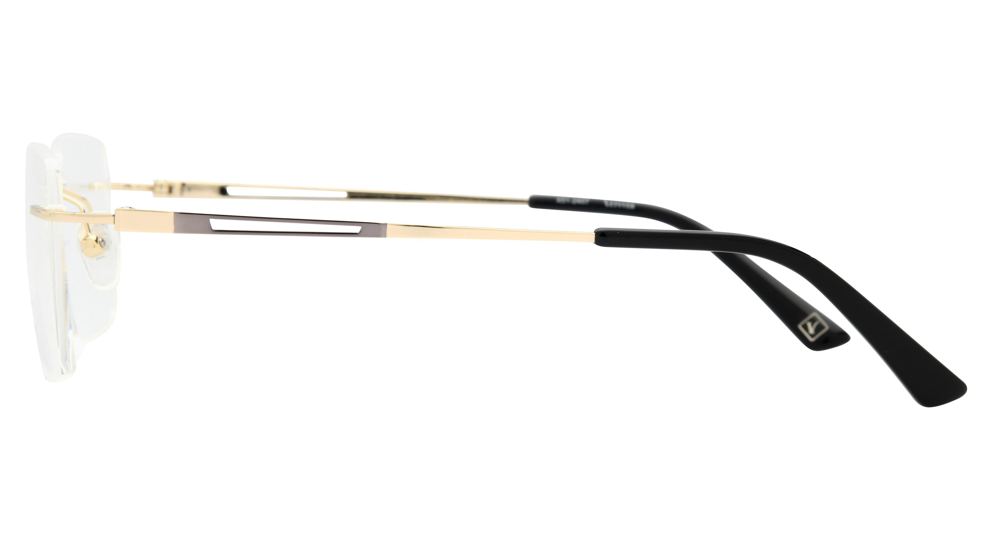 Lunettes de vue Vetyver Homme Or Rectangle ve2502h Gauche