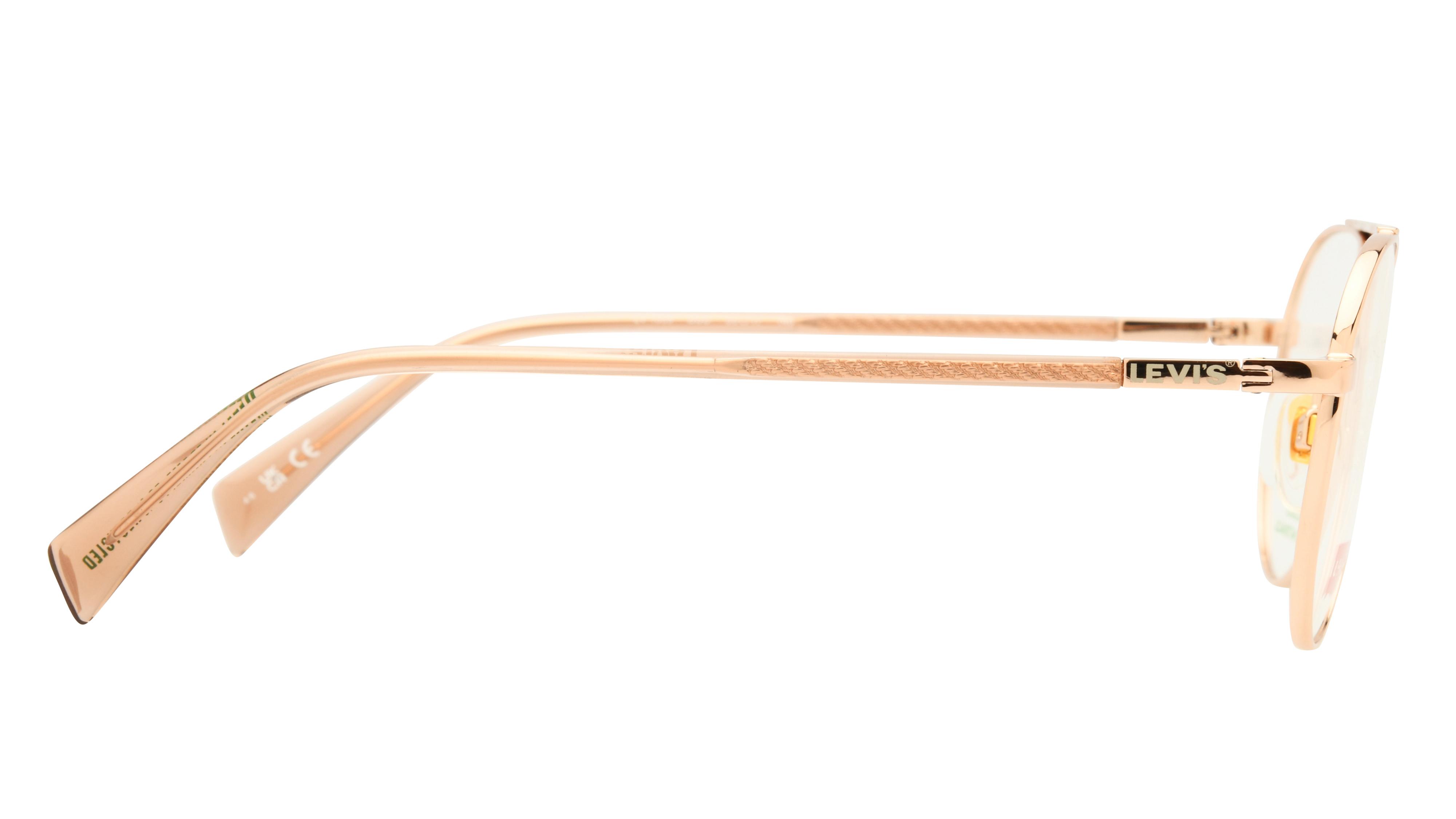 Lunettes de vue Levi's Femme Or Aviateur lv1099 Droite