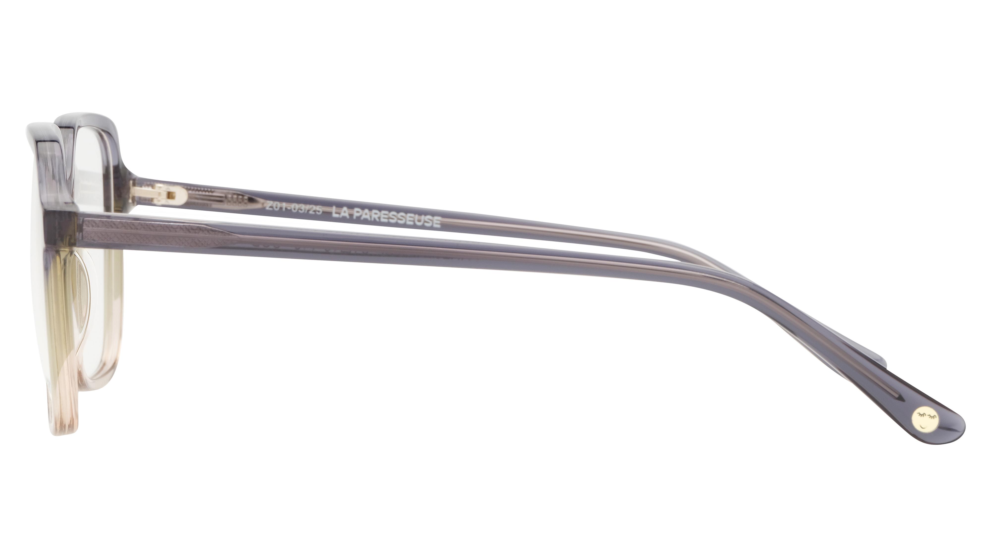 Lunettes de vue La Paresseuse Femme Bleu Carré Par2606 Gauche