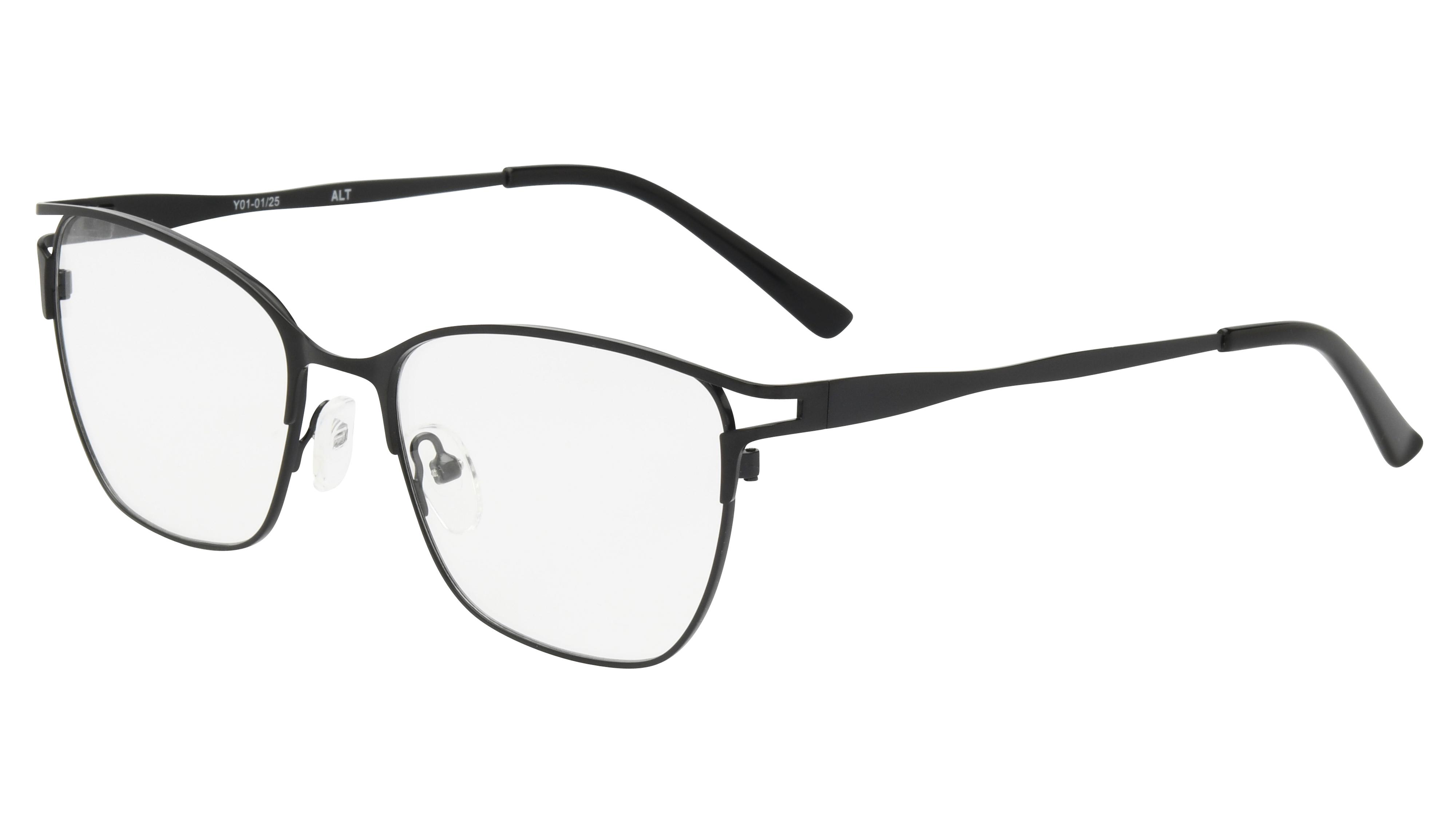 Lunettes de vue Alternance Femme Noir Papillon alt25115 Trois-Quart