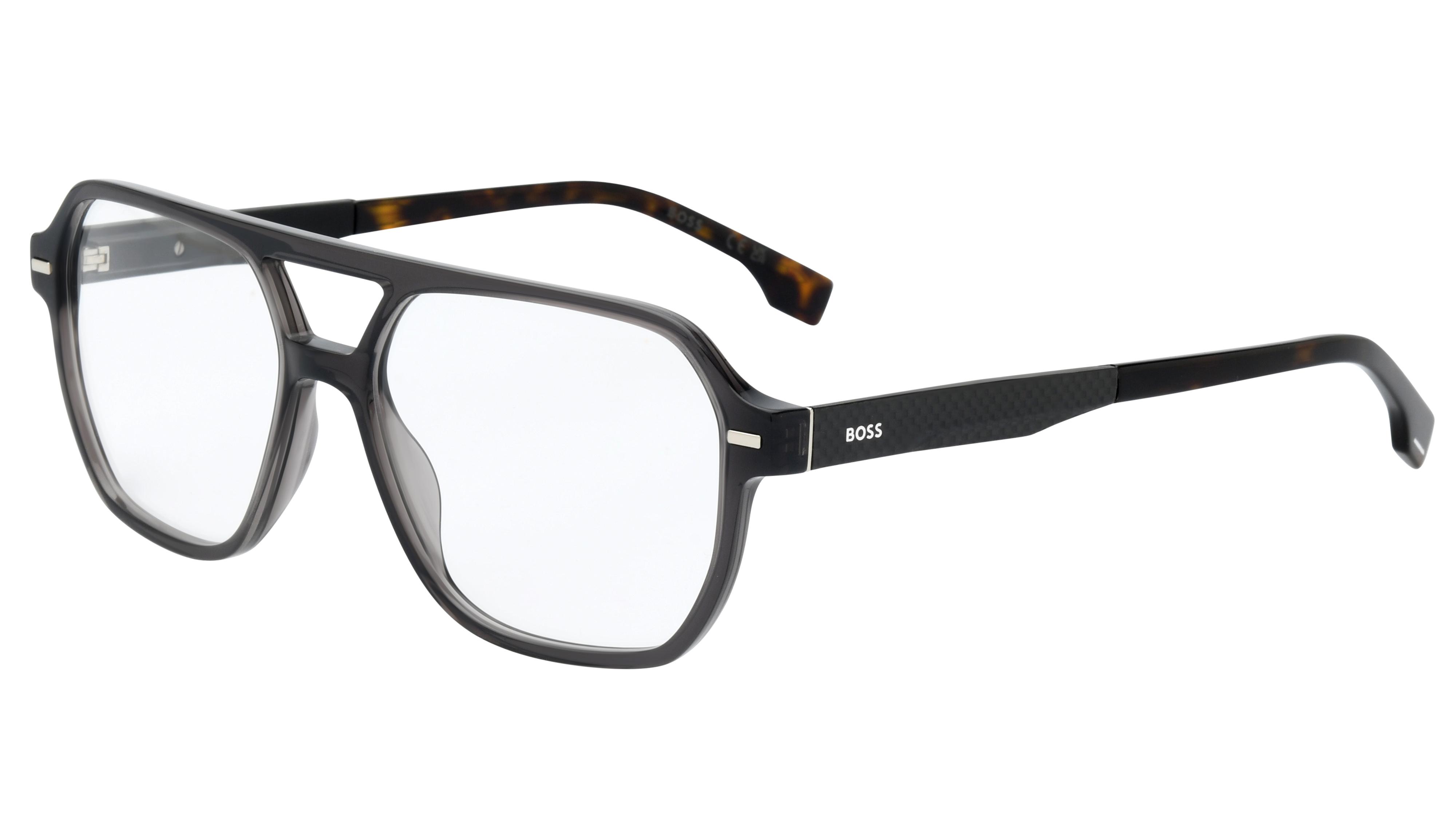 Lunettes de vue Boss Homme Ecaille Aviateur boss843 Trois-Quart