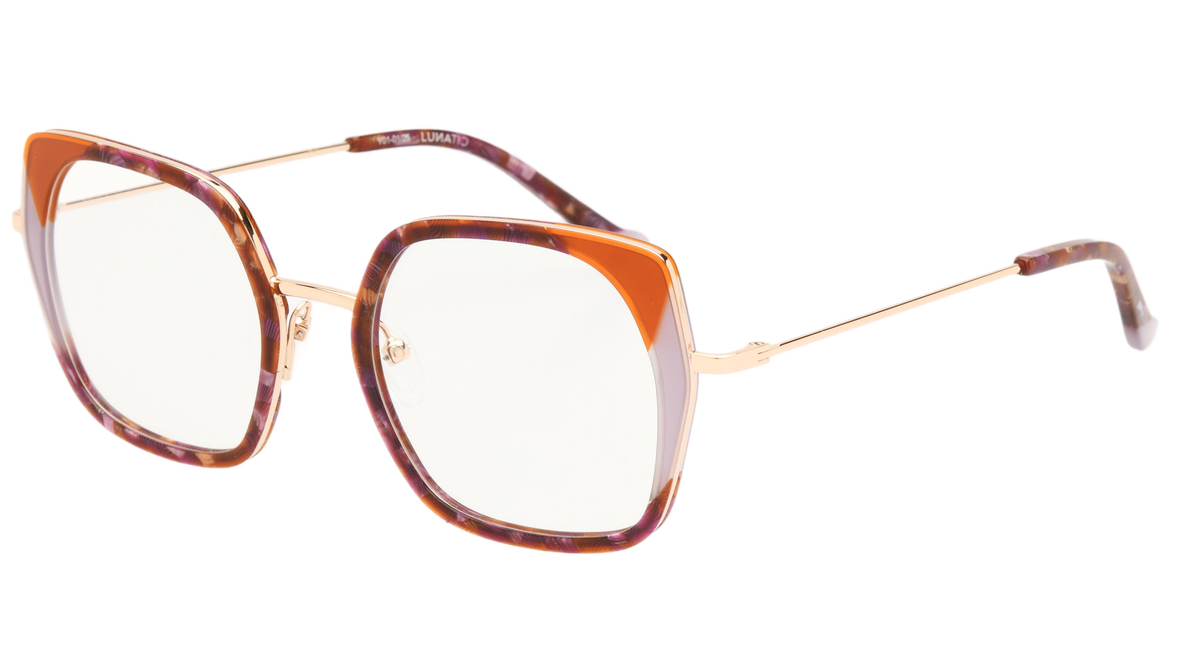 Lunettes de vue Lunatic Femme Ecaille Papillon Lun2505 Trois-Quart