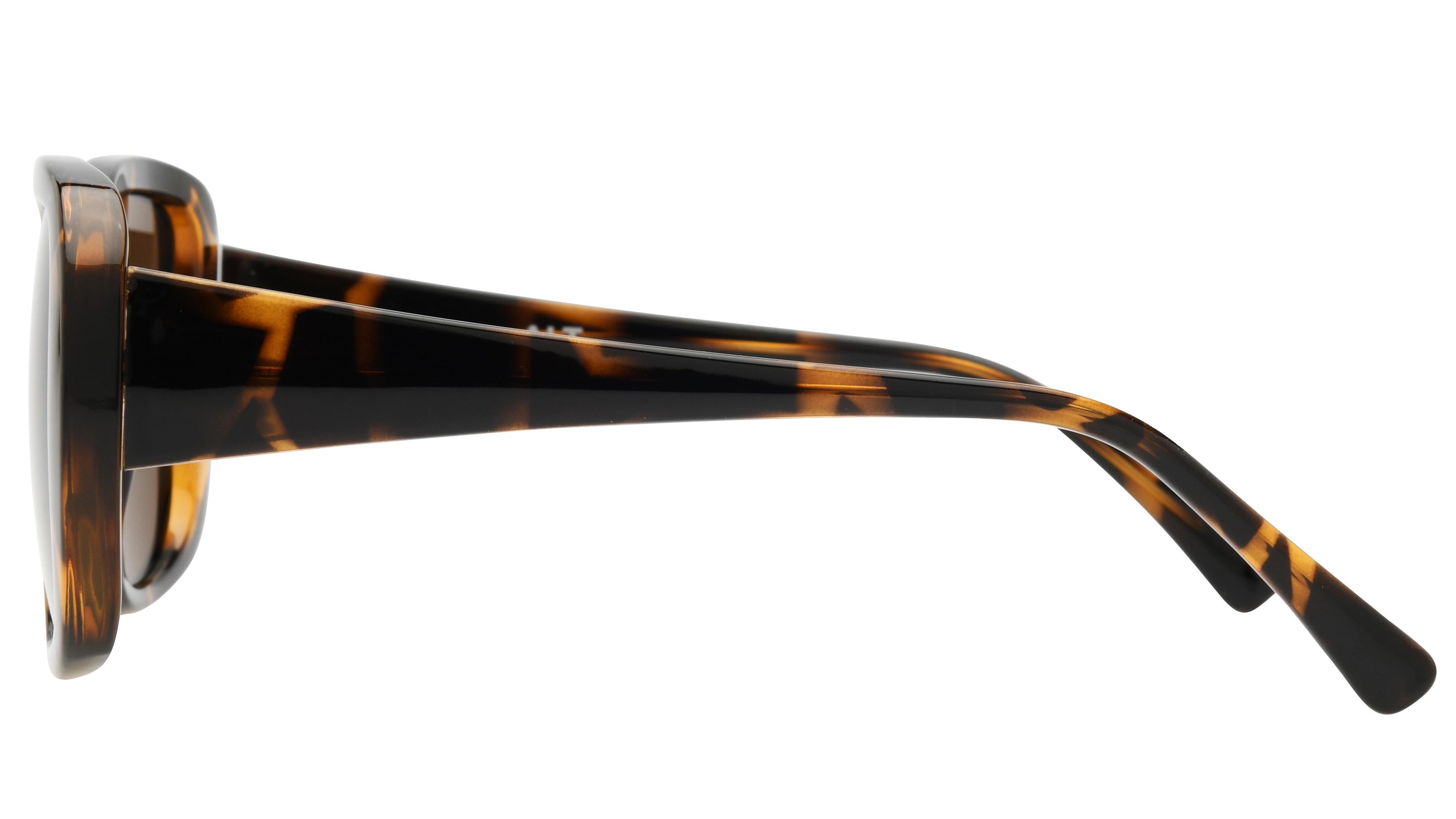Lunettes de soleil Alternance Femme Ecaille Rectangle alt25214 Gauche