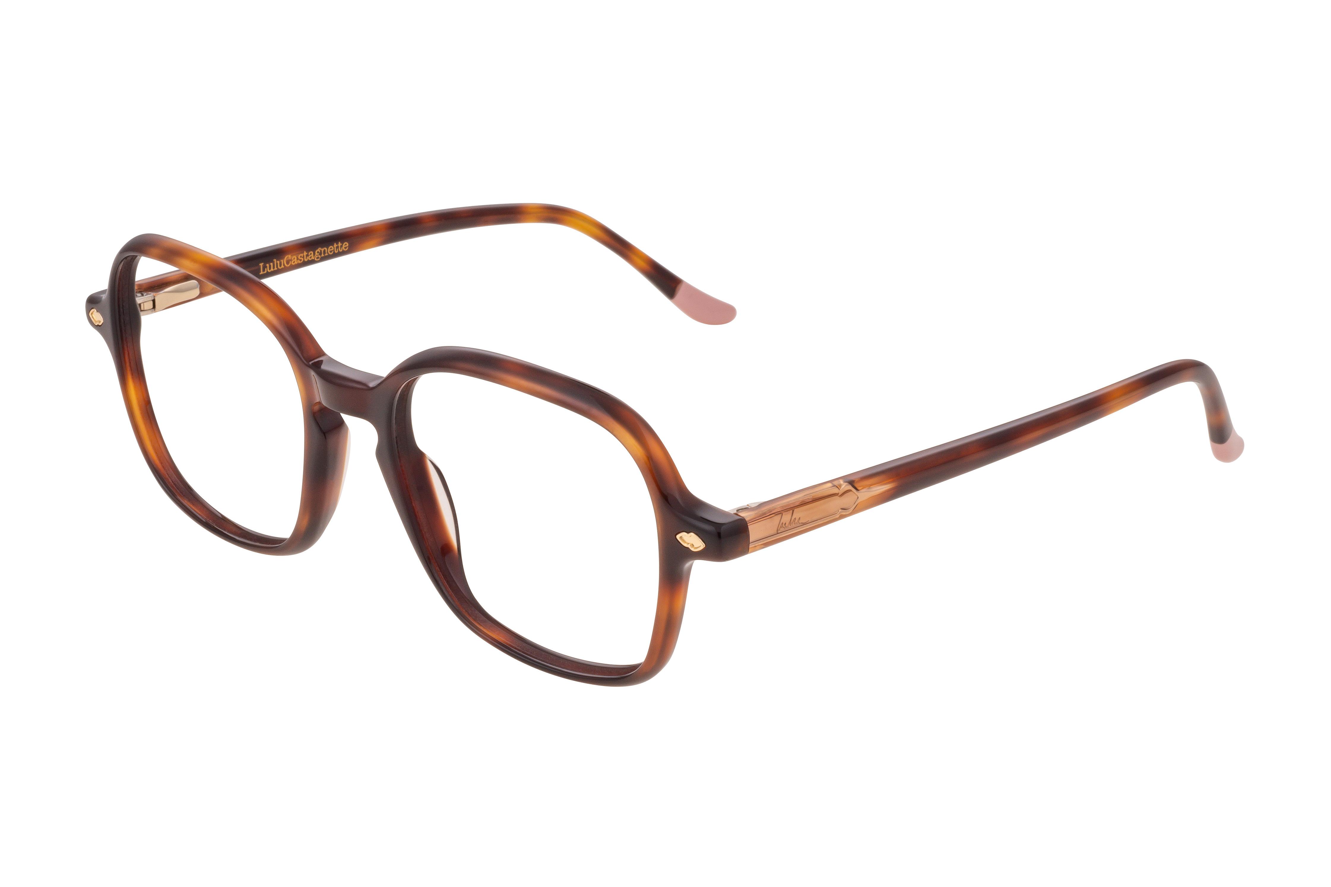Lunettes de vue Lulu Castagnette  Ecaille Carré LFAA191C59 Gauche