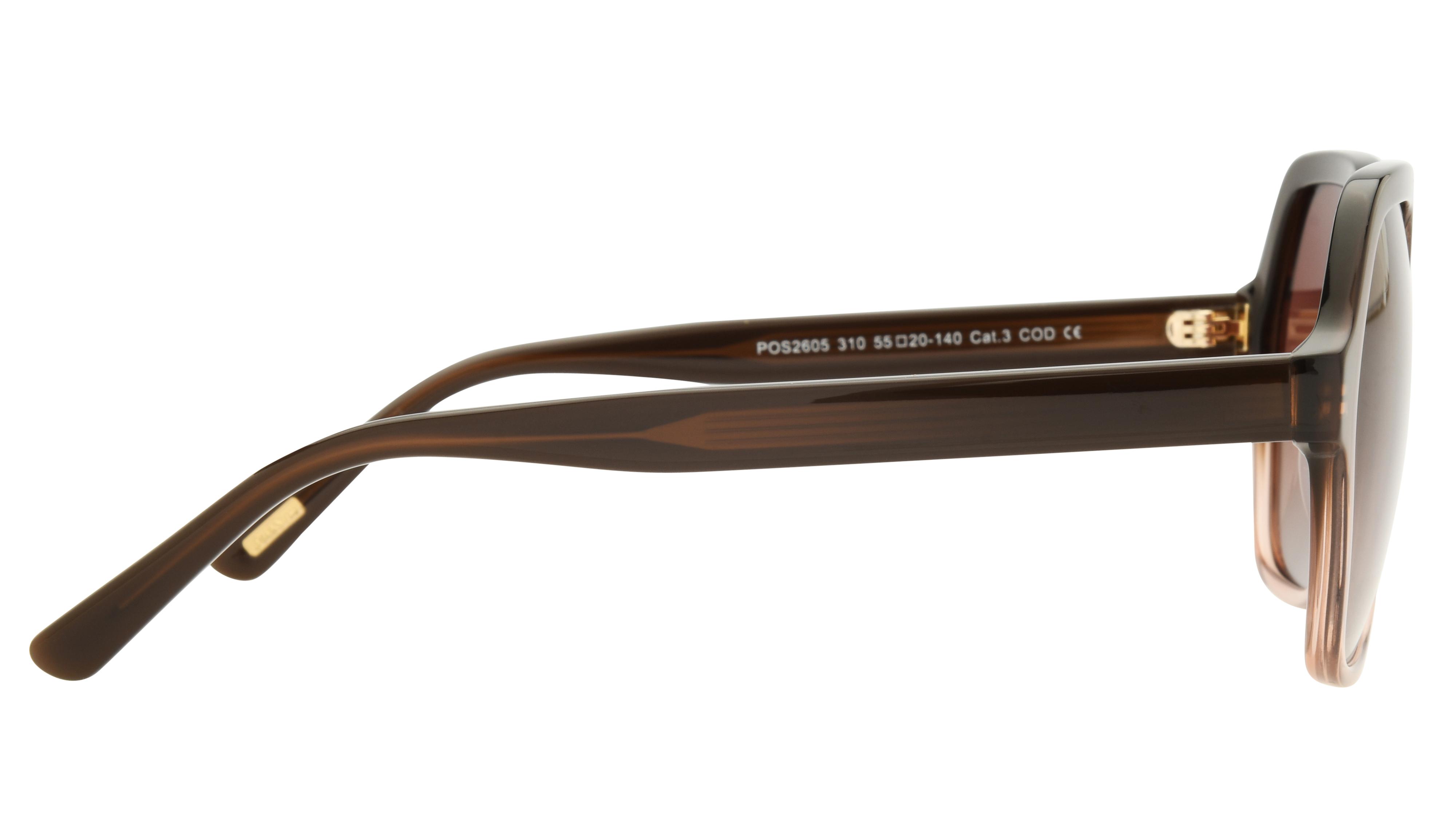 Lunettes de soleil Pol&Sun Femme Marron Tonneau Pos2605 Droite