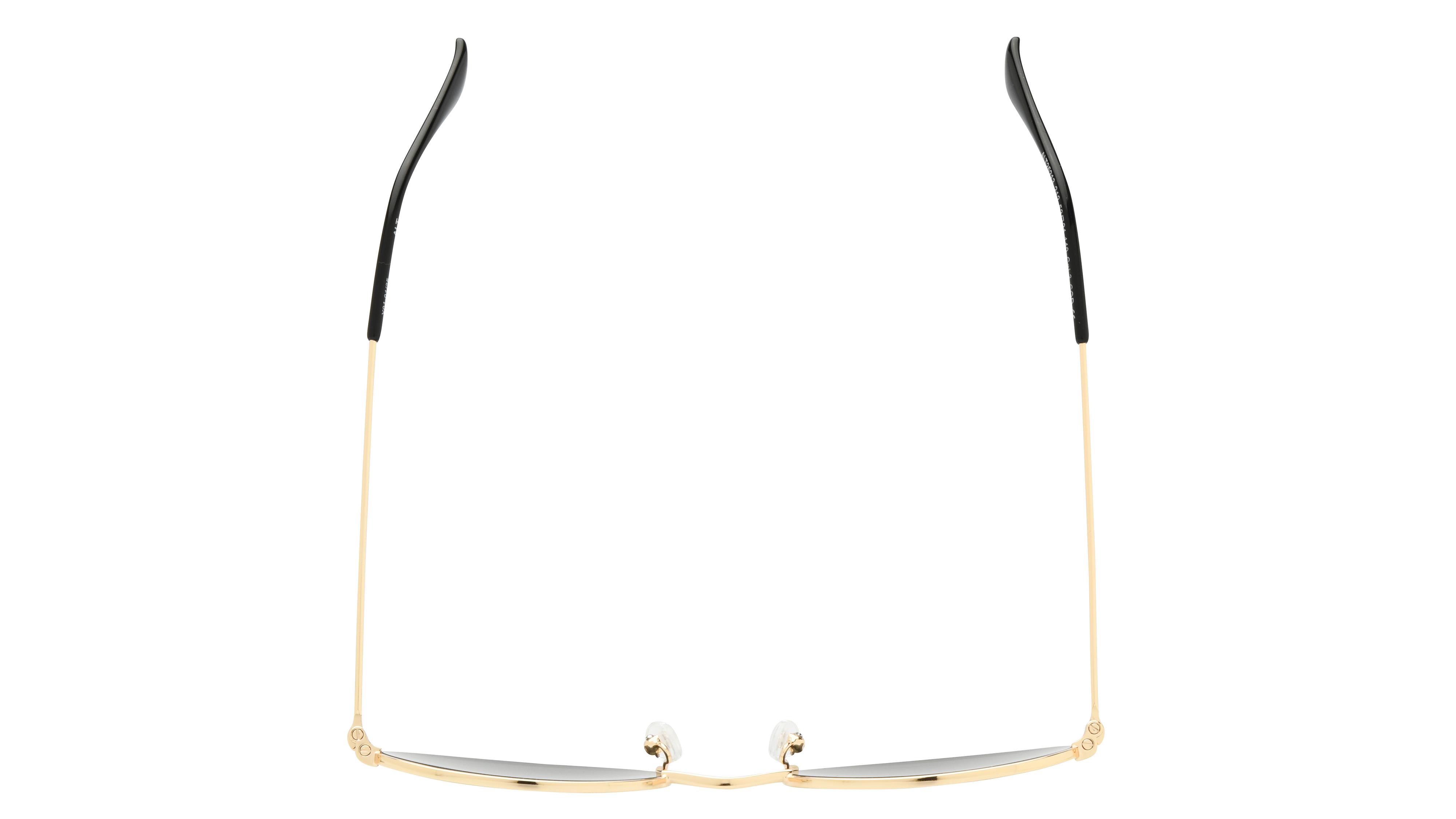 Lunettes de soleil Alternance Femme Or Ovale alt25213 Dessus