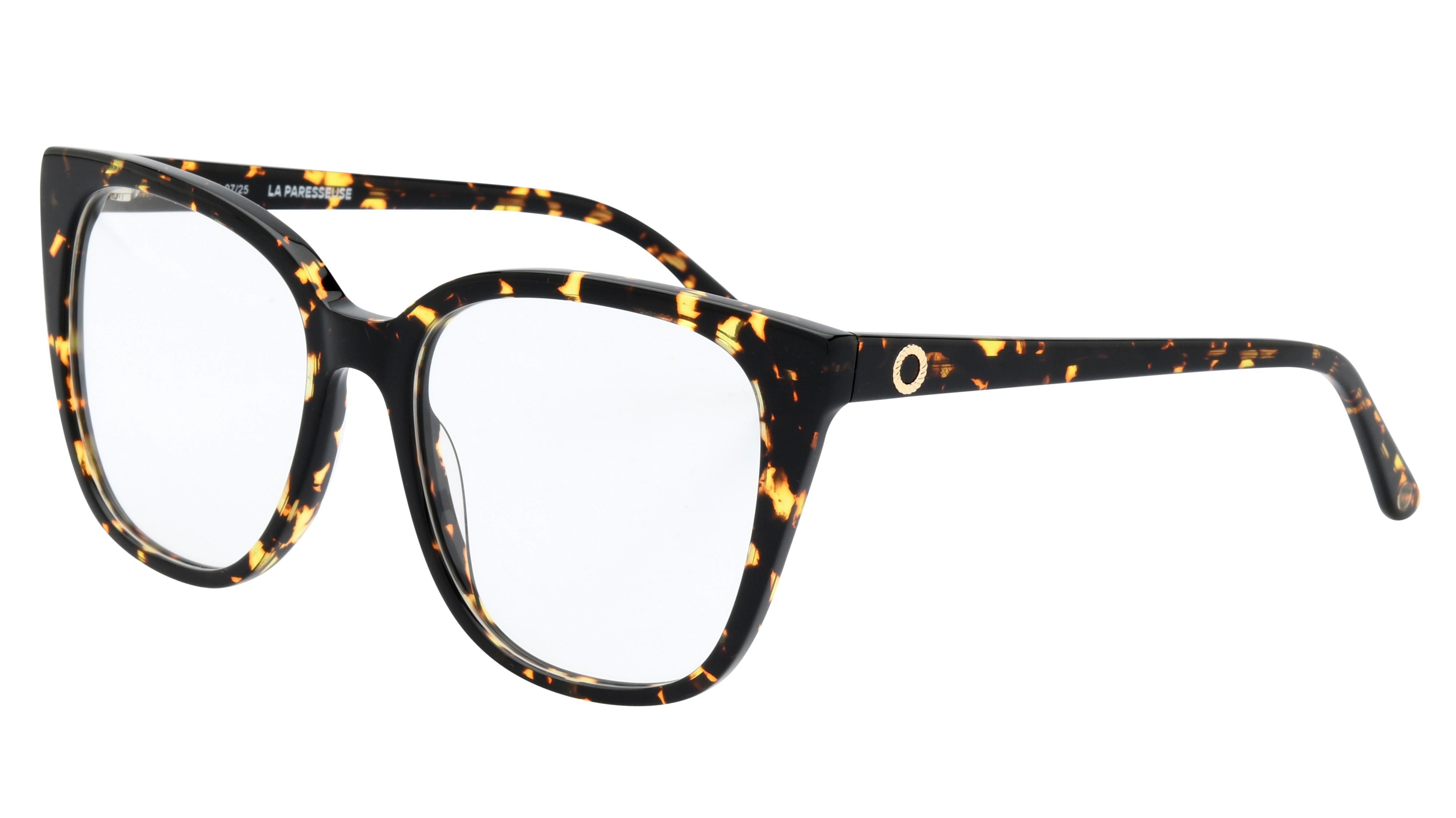 Lunettes de vue La Paresseuse Femme Ecaille Ronde Par2603 Trois-Quart