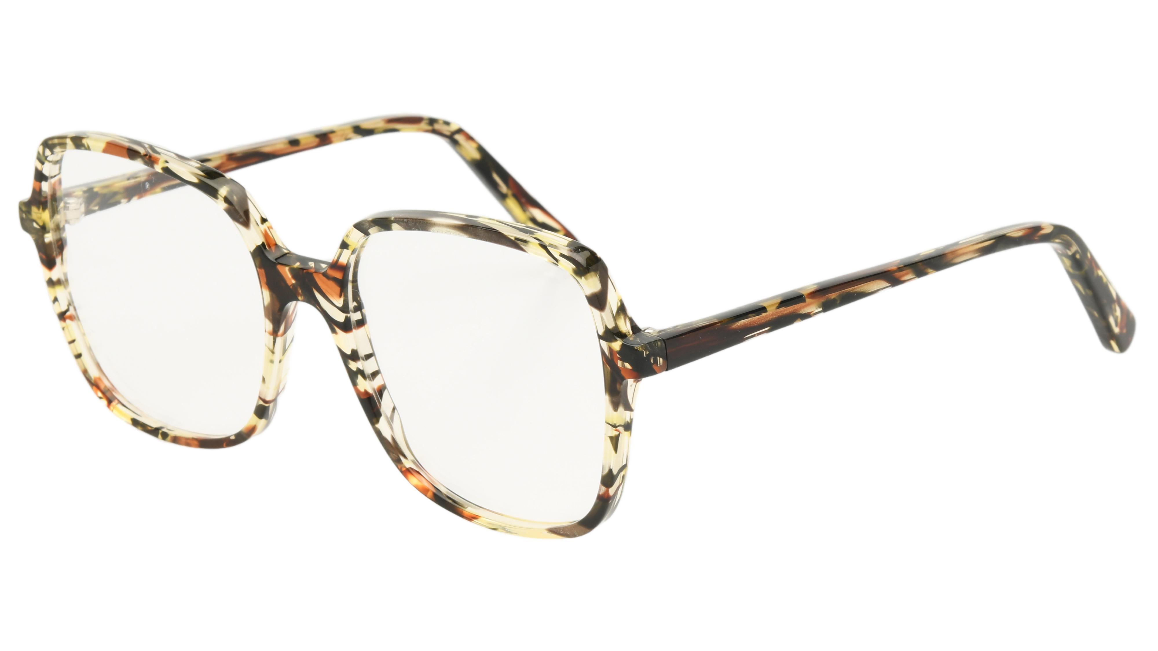 Lunettes de vue La Collection des Lunetiers Femme Ecaille Carré MARGAUX Trois-Quart