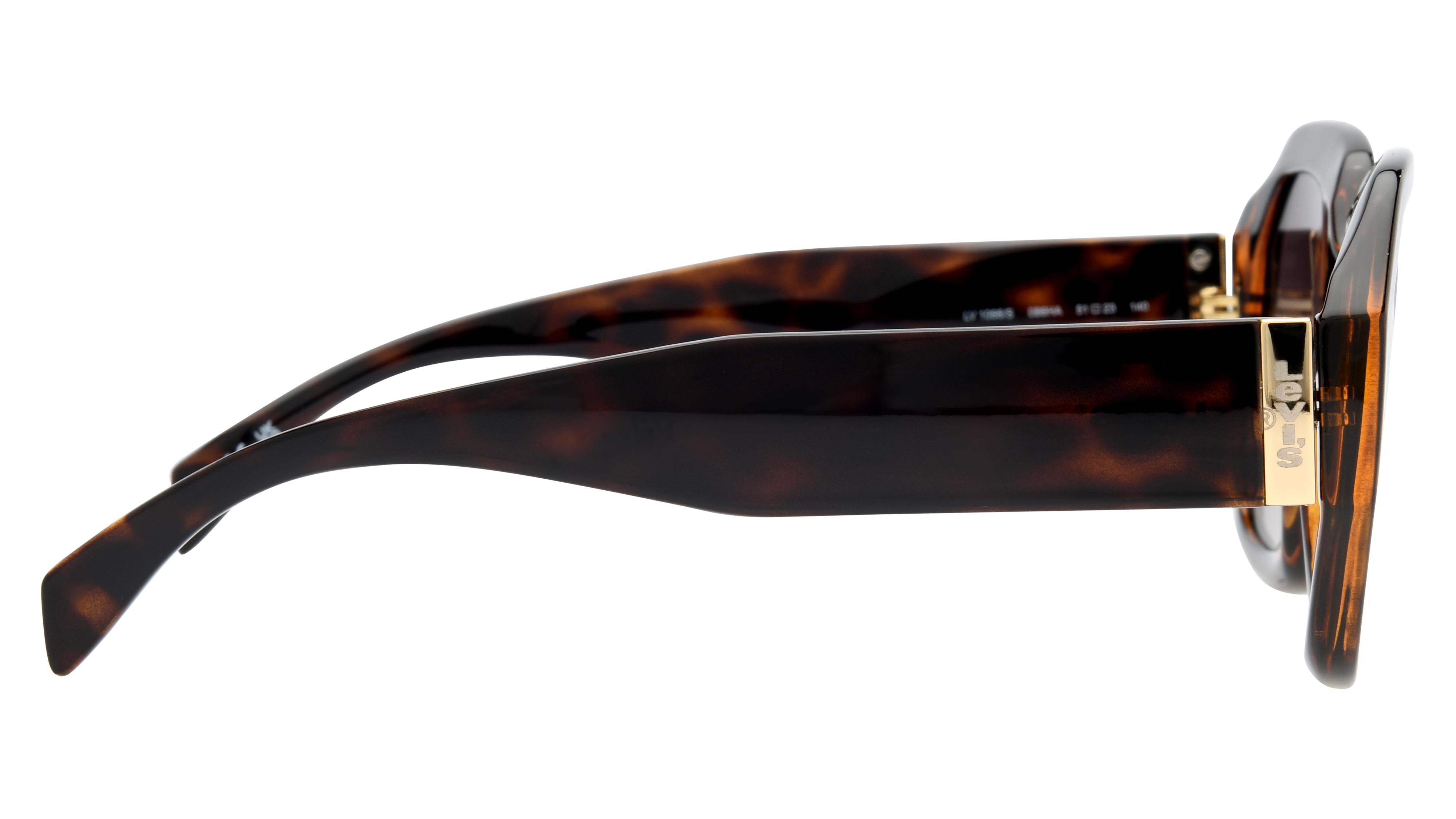 Lunettes de soleil Levi's Femme Ecaille Rectangle Lv1066/S Droite