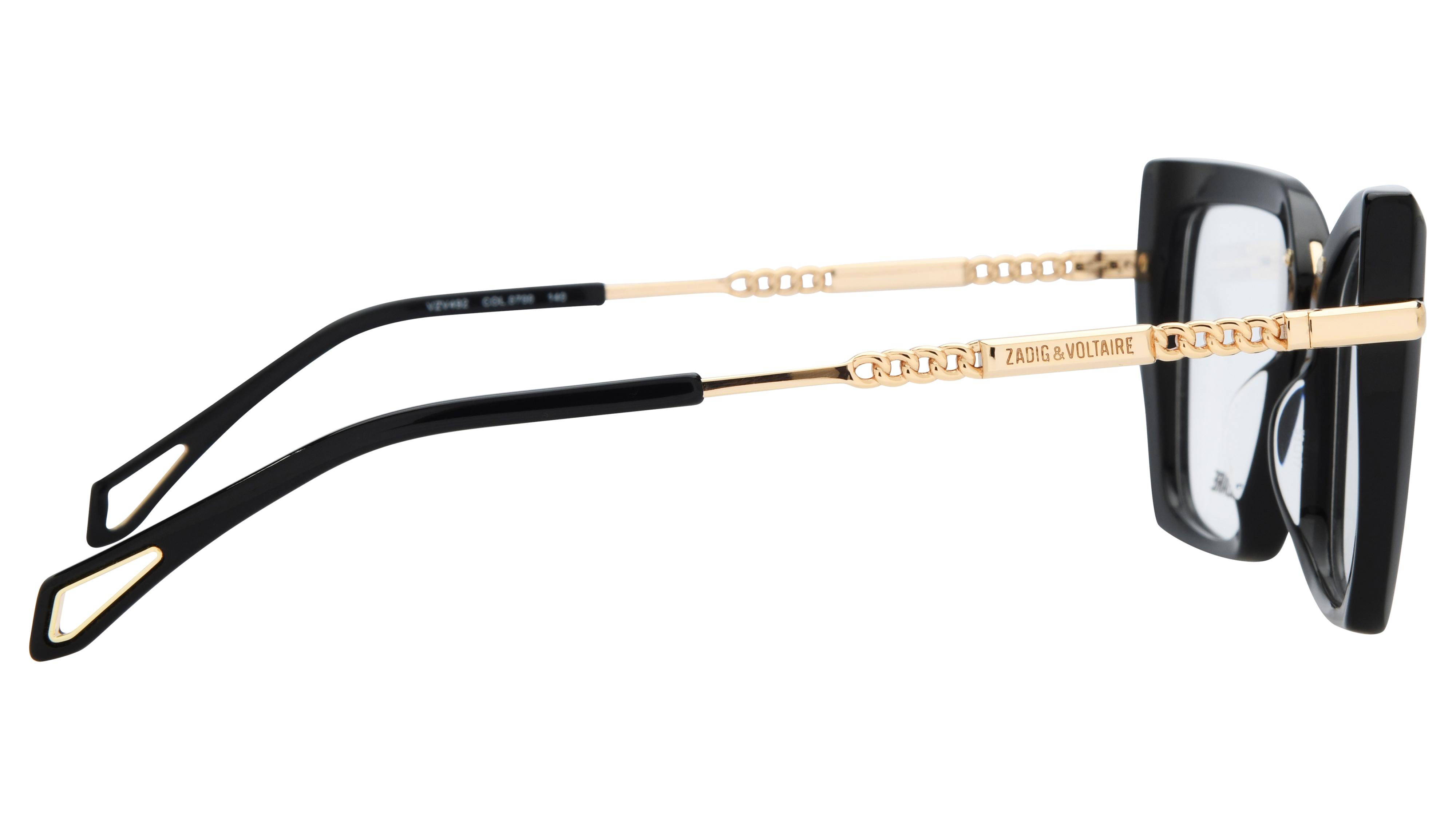 Lunettes de vue Zadig & Voltaire Femme Noir Carré Vzv492 Droite