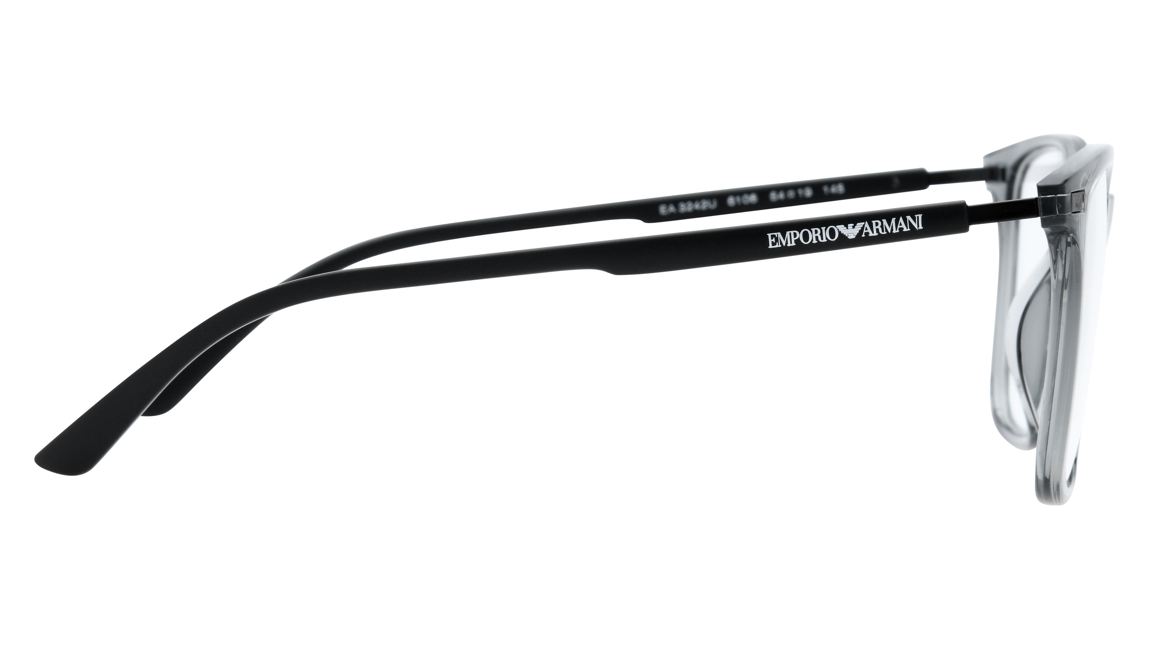 Lunettes de vue Emporio Armani Homme Gris Rectangle EA3242U Droite