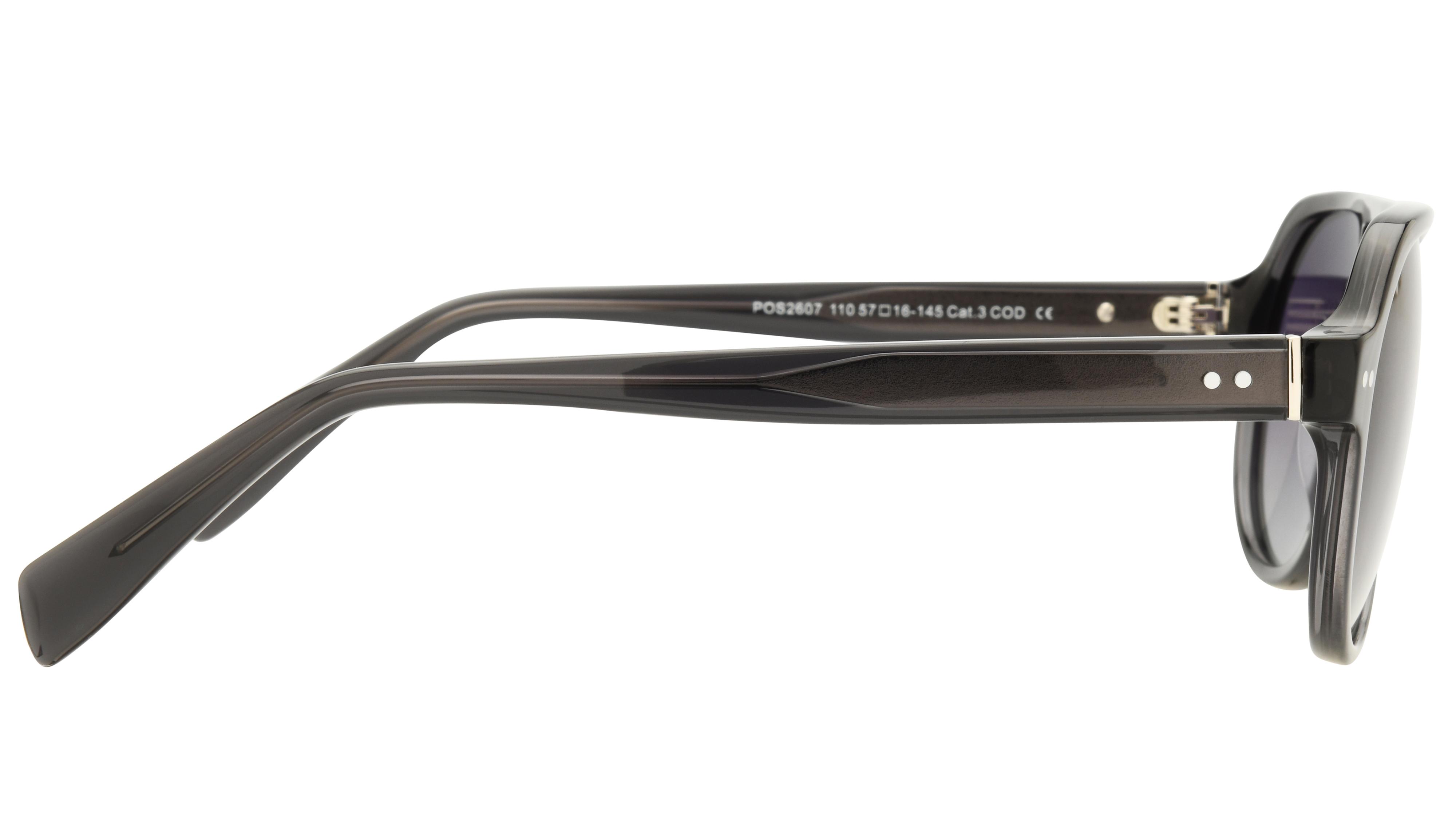 Lunettes de soleil Pol&Sun Homme Gris Aviateur Pos2607 Droite