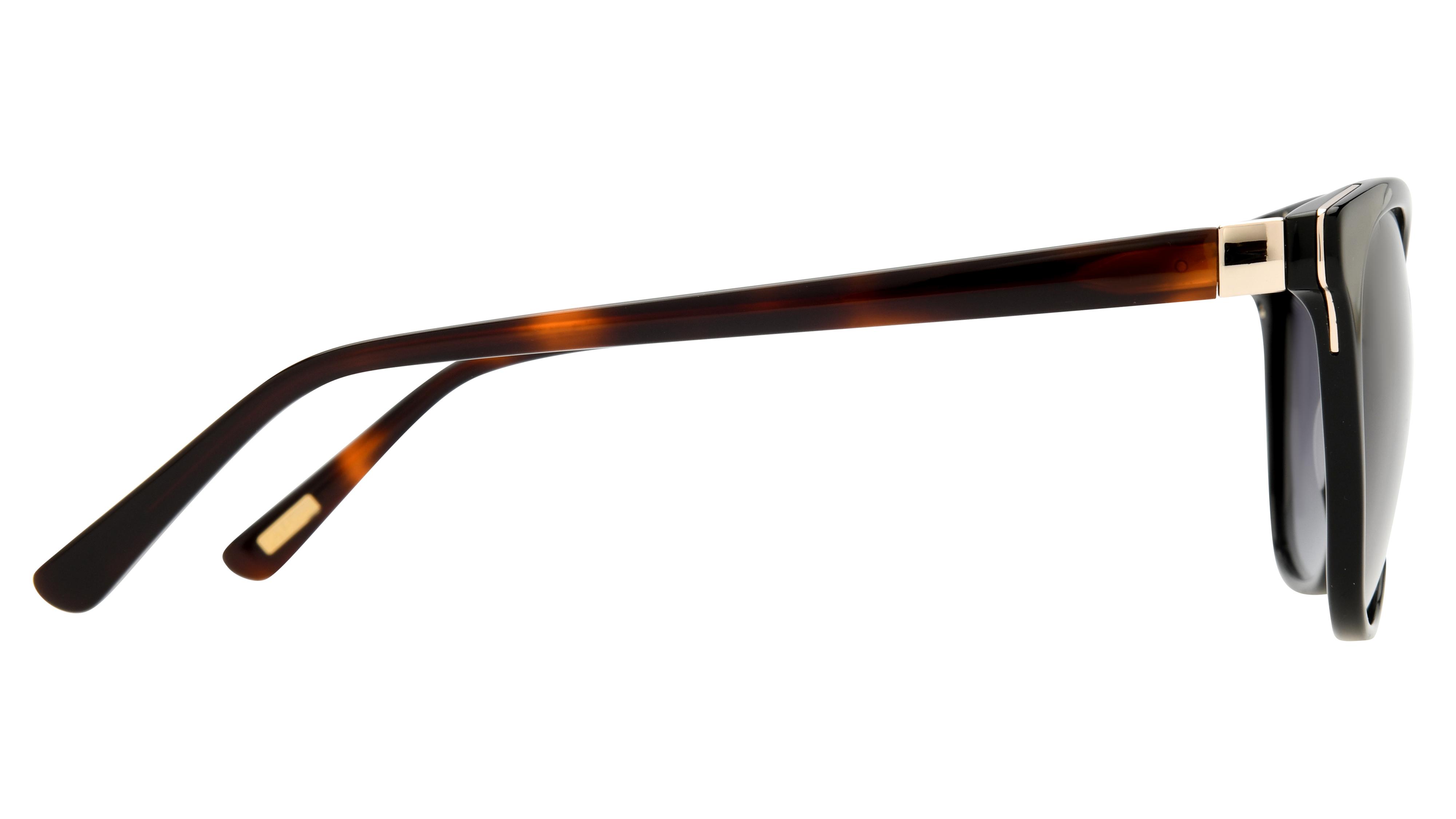 Lunettes de soleil Pol&Sun Femme Noir Carré Pos2513 Gauche