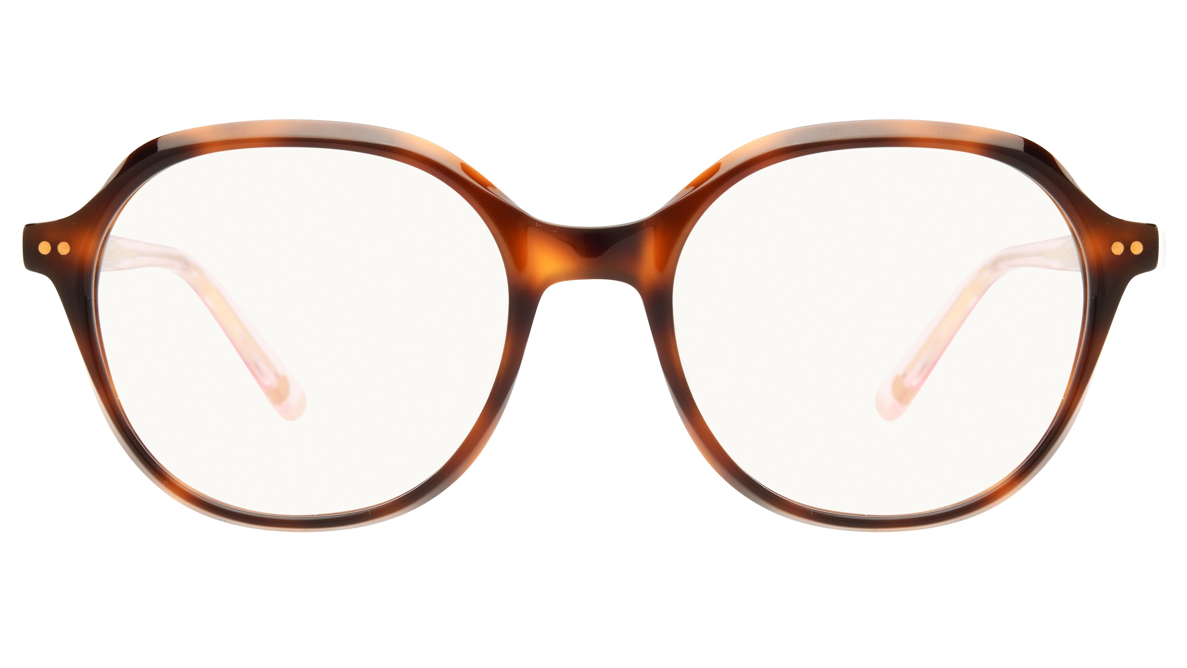 Lunettes de vue Siralya Femme Ecaille Ronde Sir2502 Face