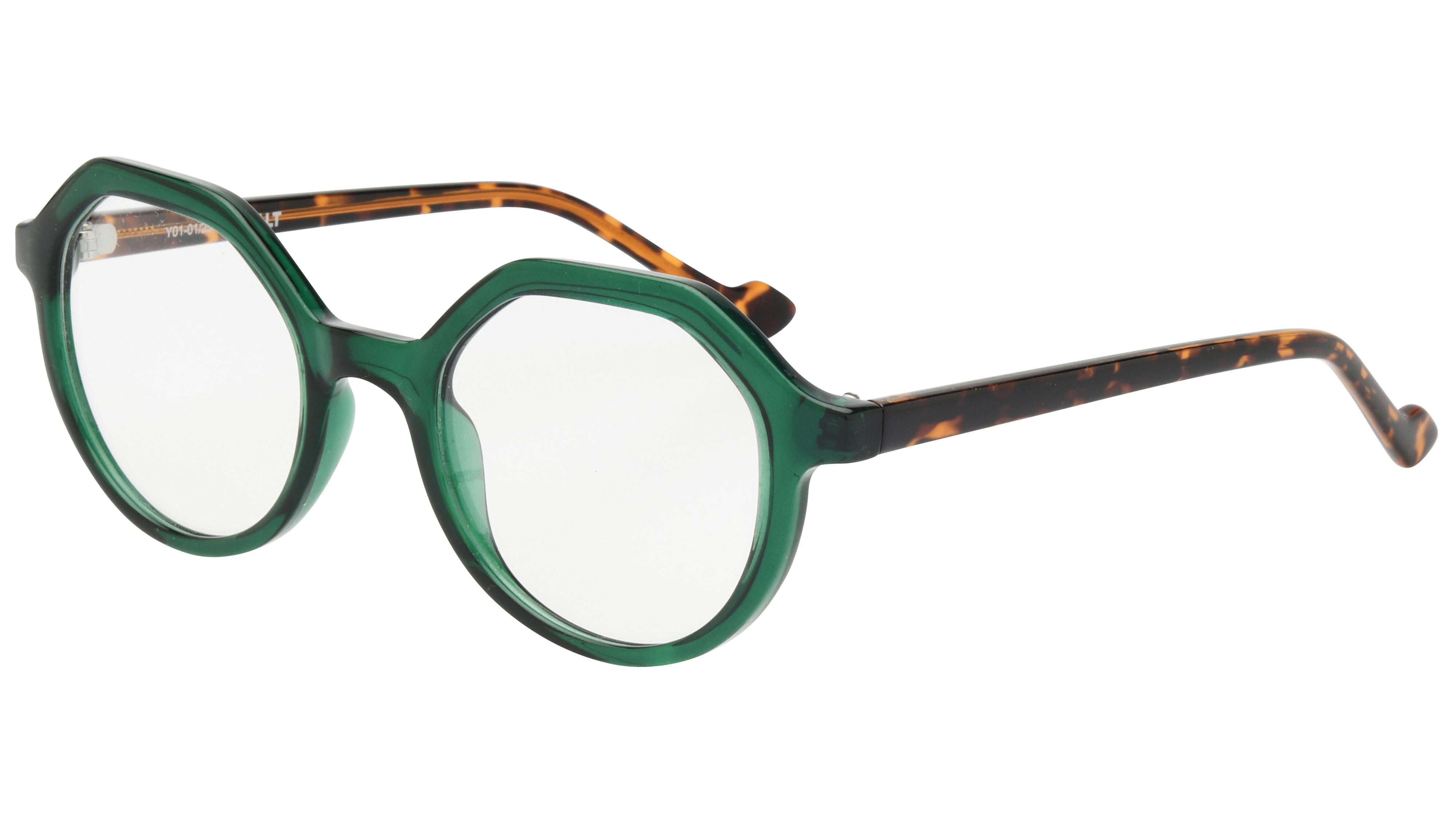 Lunettes de vue Alternance Femme Vert Carré alt25113 Trois-Quart