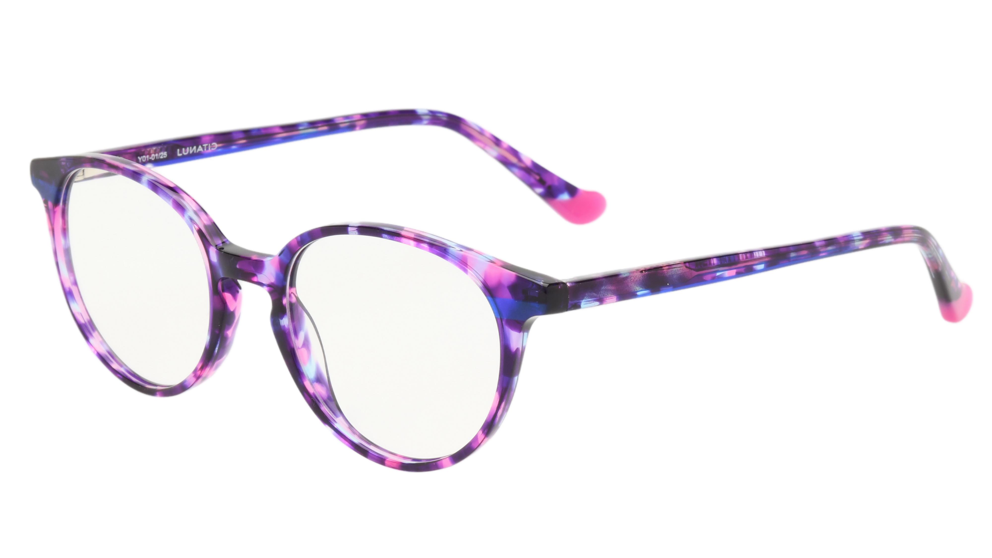 Lunettes de vue Lunatic Femme Rose Pantos Lun2504 Trois-Quart