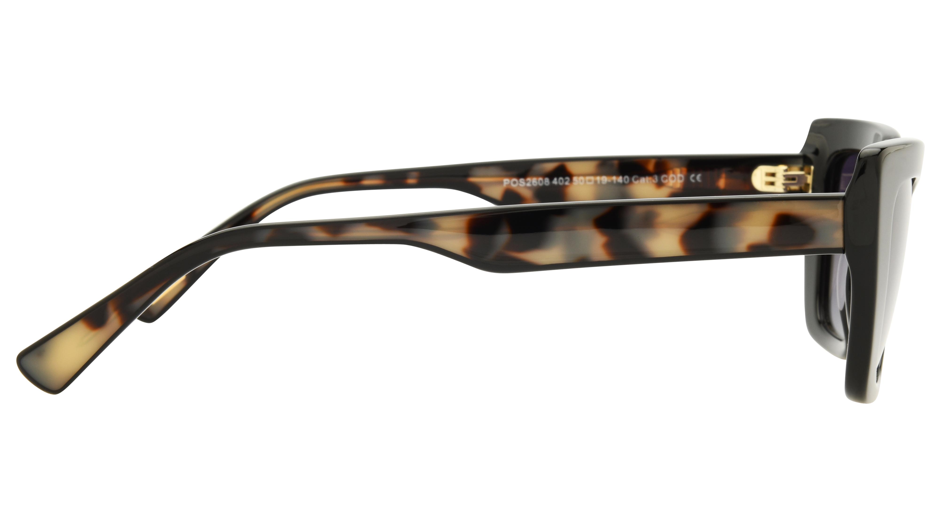 Lunettes de soleil Pol&Sun Femme Noir Papillon pos2608 Droite
