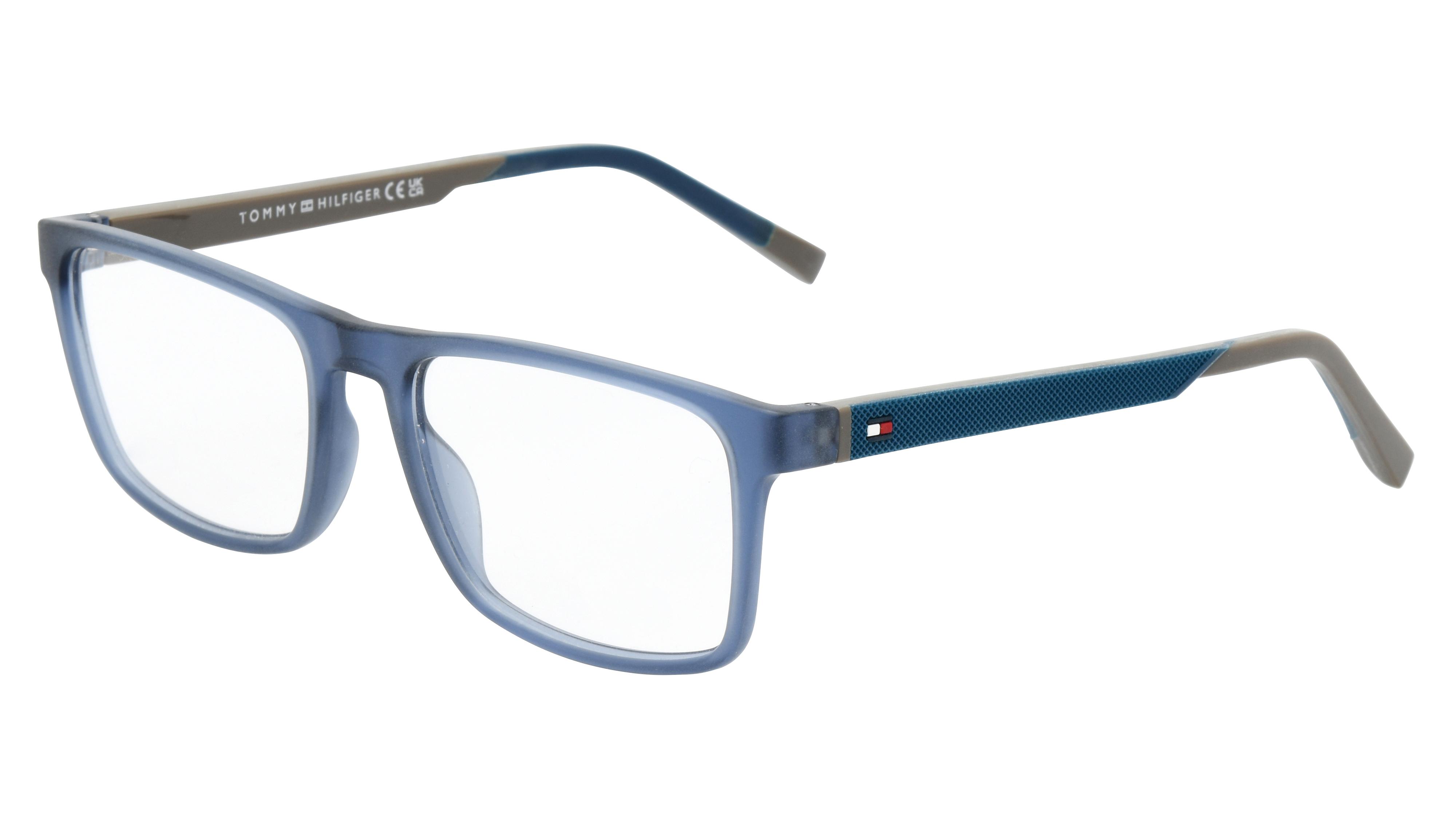 Lunettes de vue Tommy Hilfiger Th2148 S9W Bleu Mat Rectangle Le