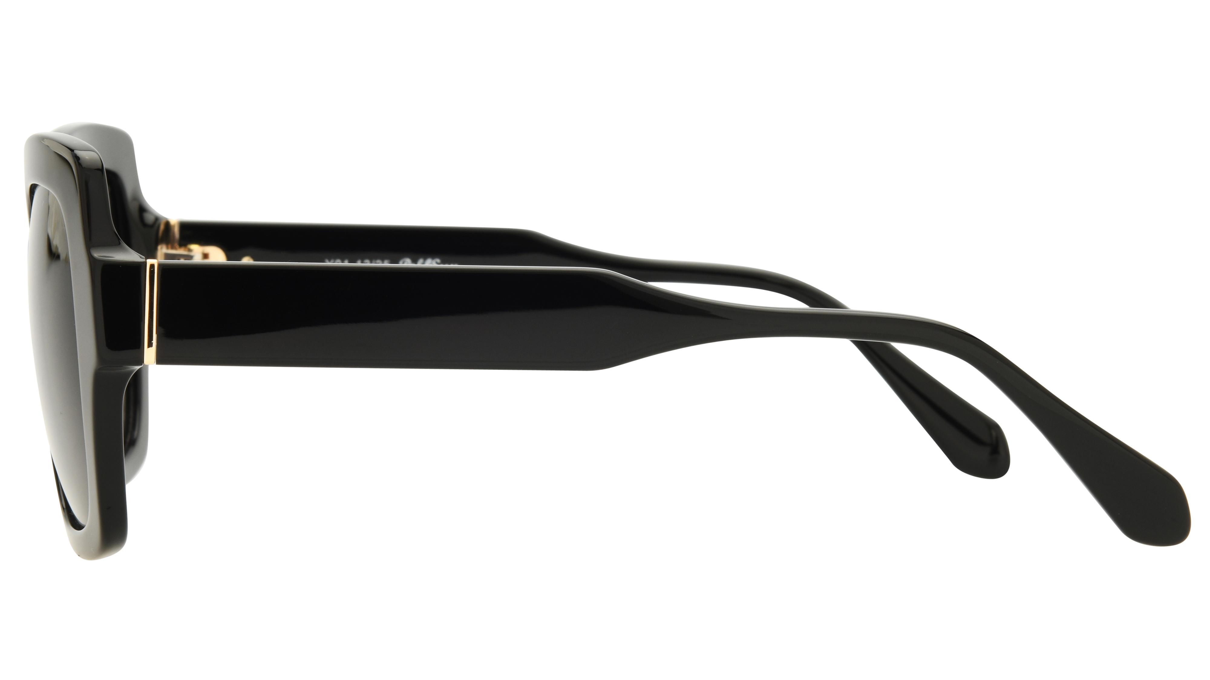 Lunettes de soleil Pol&Sun Femme Noir Carré pos2609 Gauche