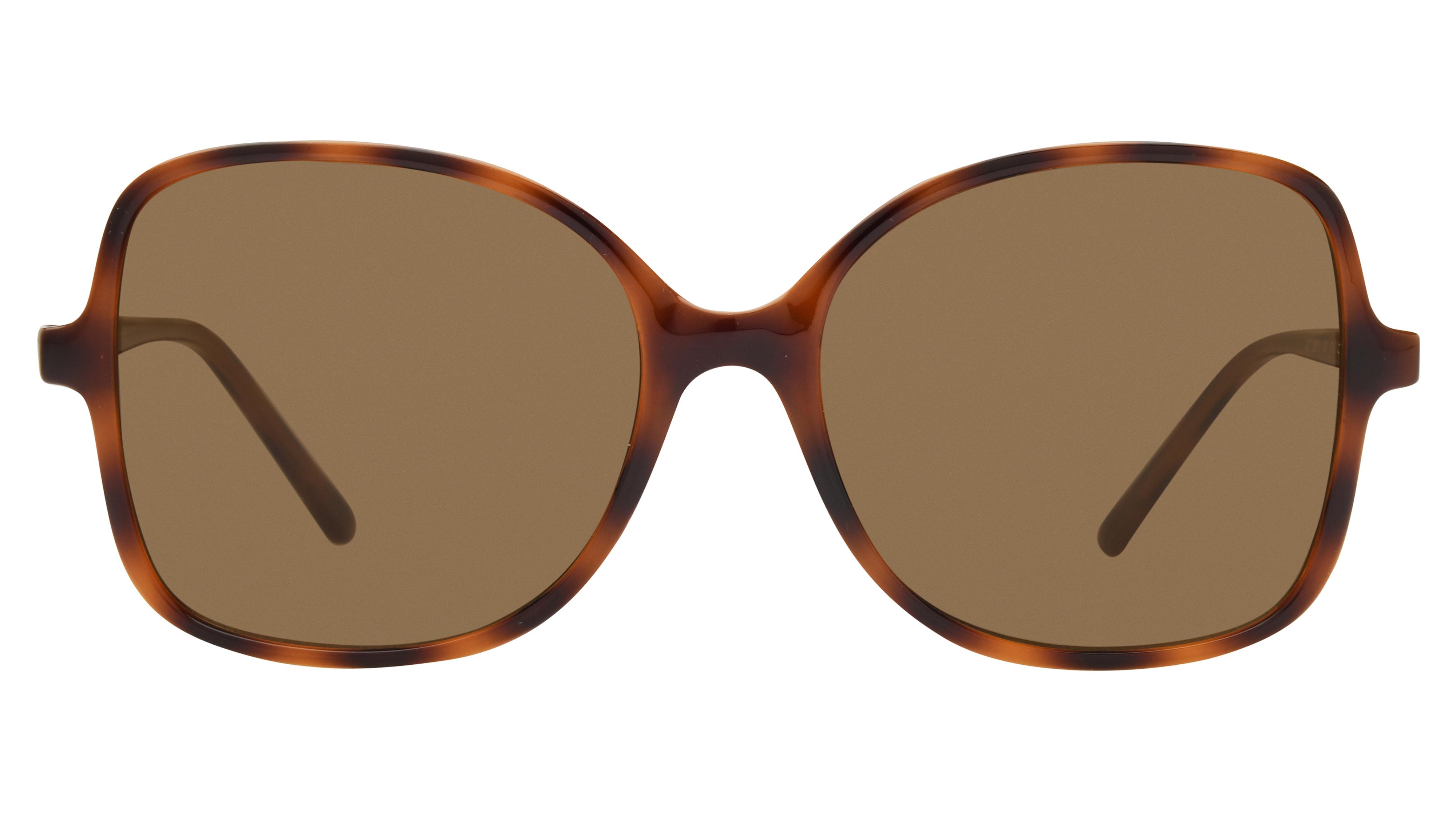 Lunettes de soleil Alternance Femme Ecaille Rectangle alt25215 Face