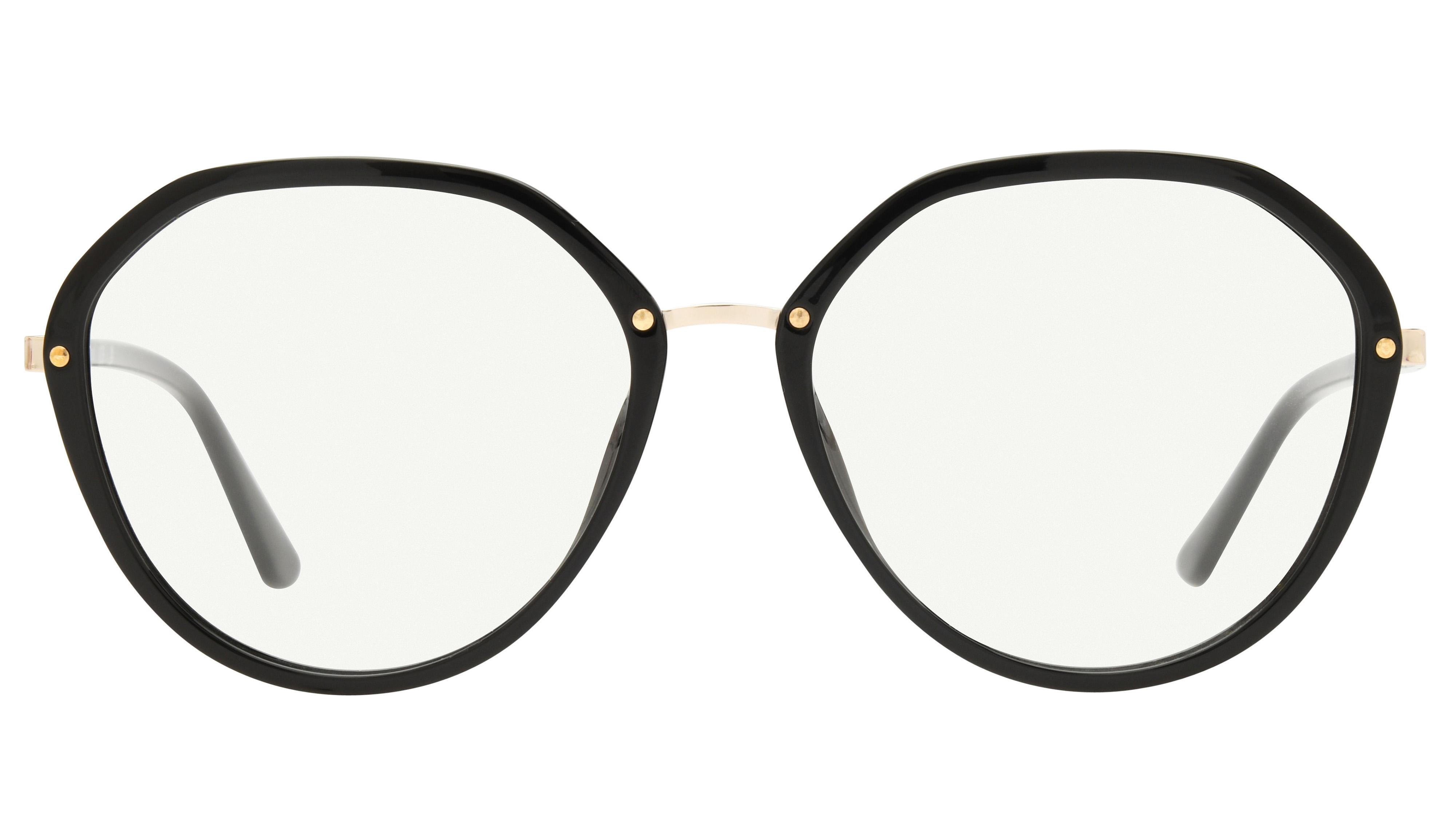 Lunettes de vue Guess Femme Noir Ronde Gu50387 Face