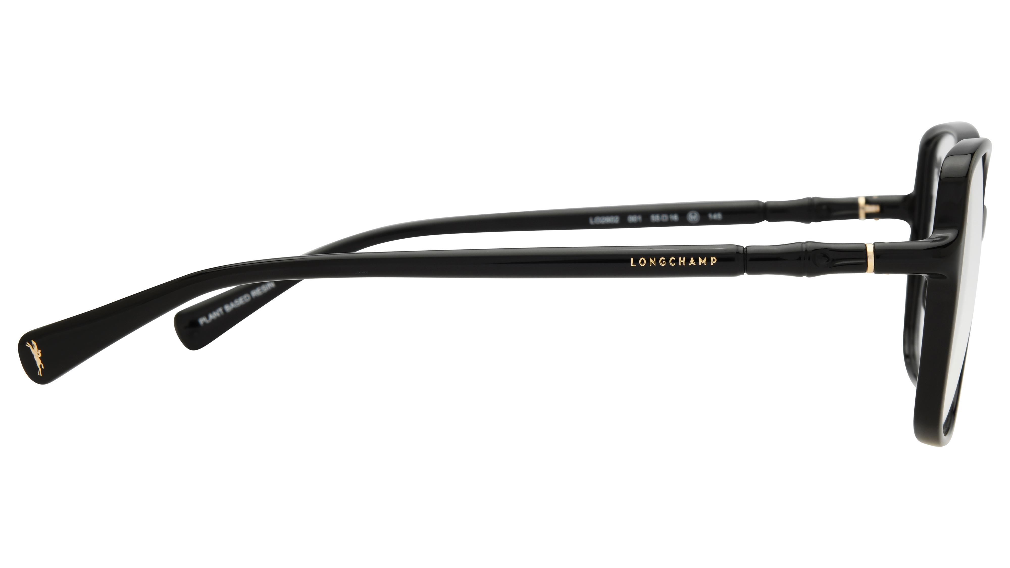 Lunettes de vue Longchamp Femme Noir Carré LO2802 Droite