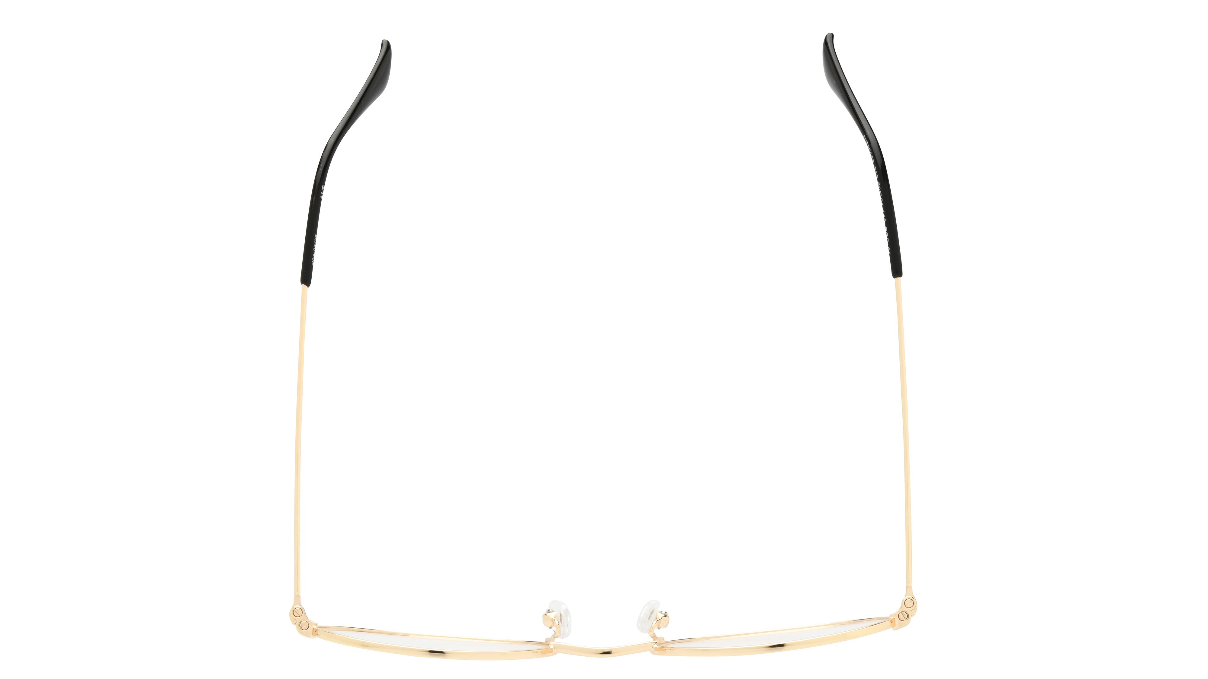 Lunettes de vue Alternance Femme Or Ovale alt25108 Dessus