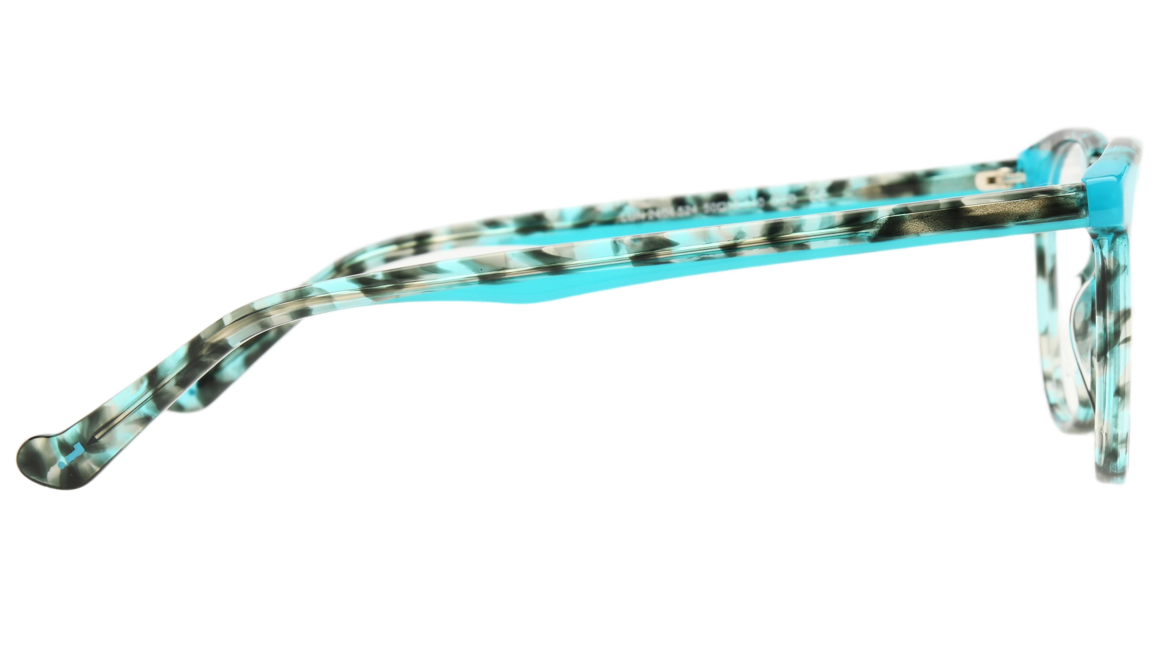 Lunettes de vue Lunatic Femme Bleu Ovale Lun2404 Droite