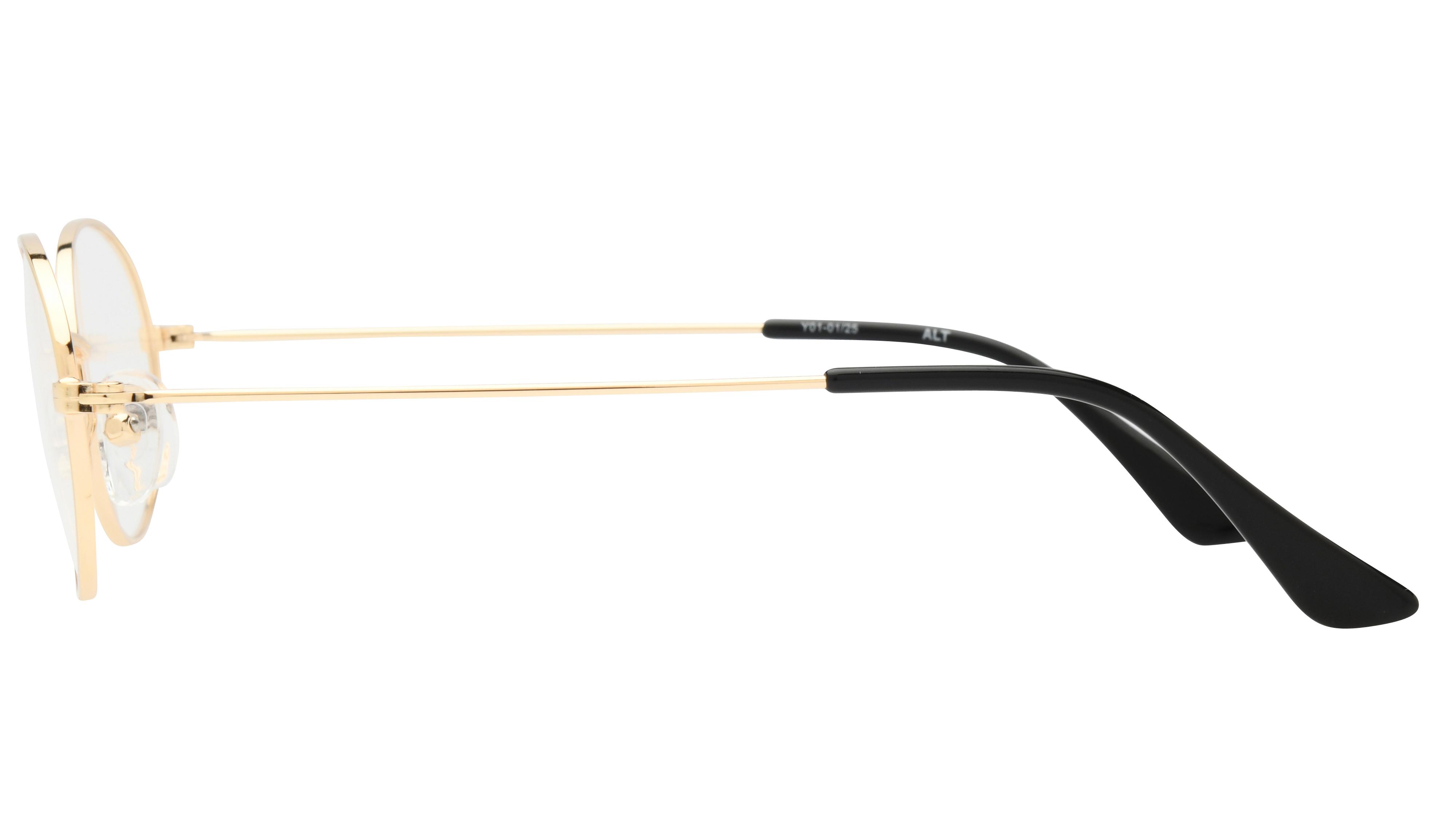 Lunettes de vue Alternance Femme Or Ovale alt25108 Gauche