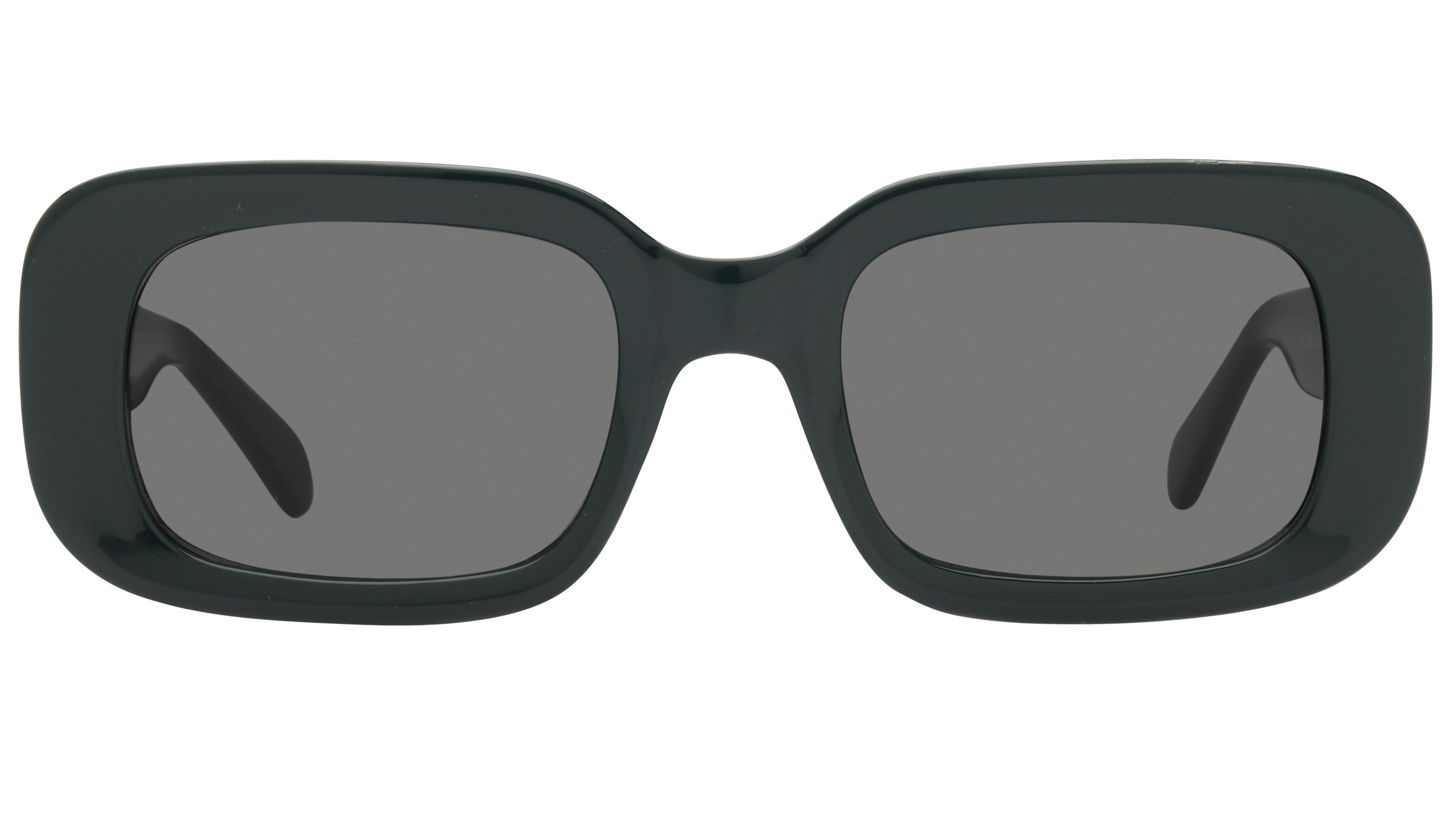 Lunettes de soleil Alternance Mixte Vert Rectangle alt25216 Face