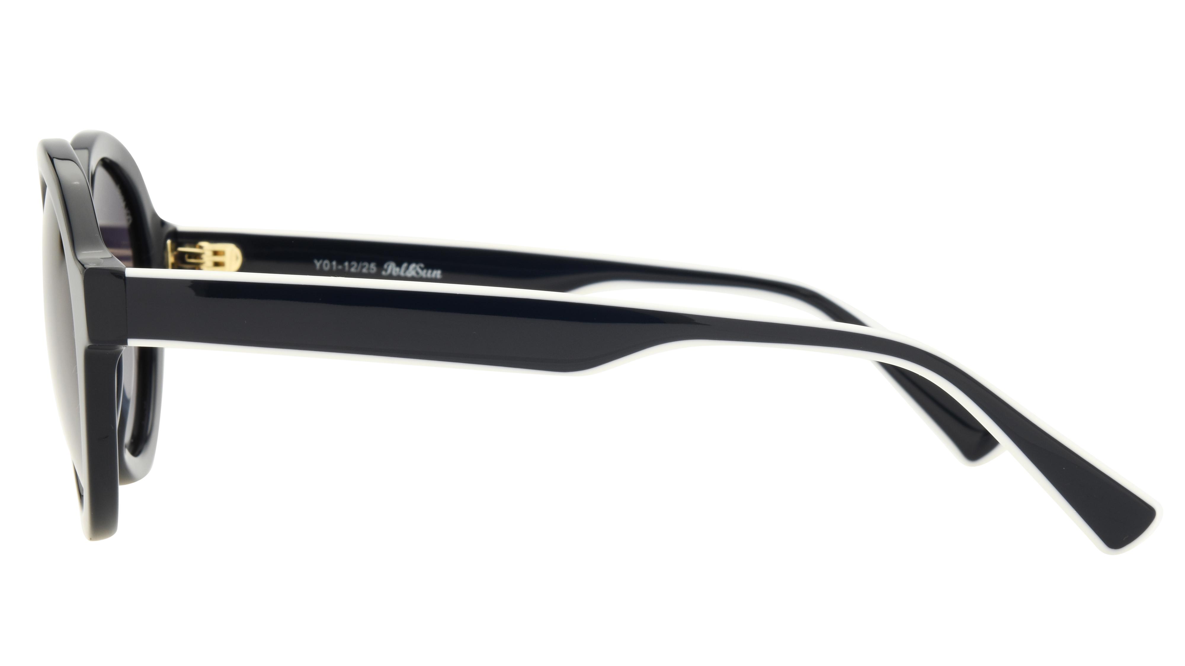 Lunettes de soleil Pol&Sun Femme Bleu Ronde pos2603 Gauche