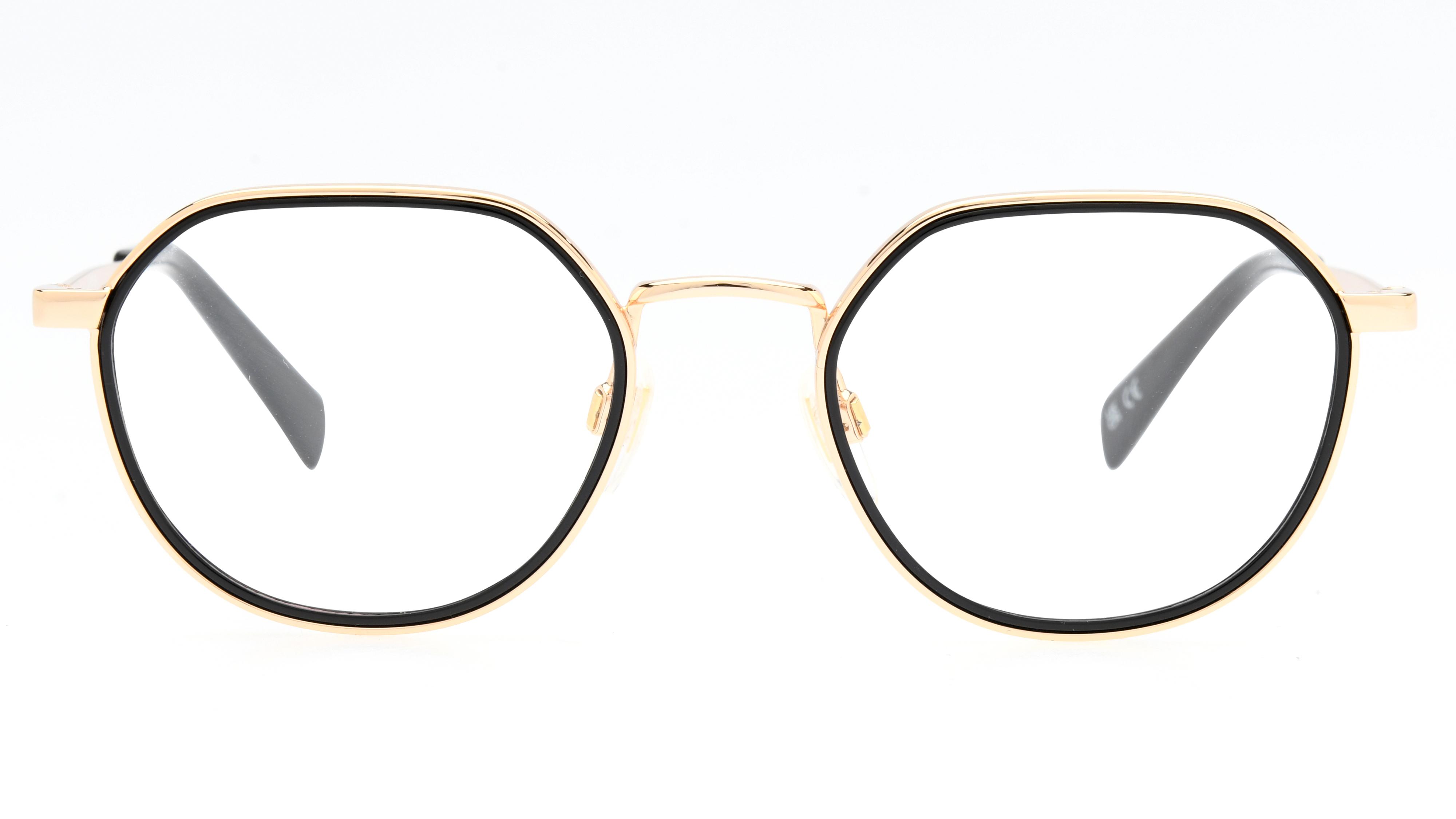 Lunettes de vue Levi's Femme Or Ronde Lv1069 Face