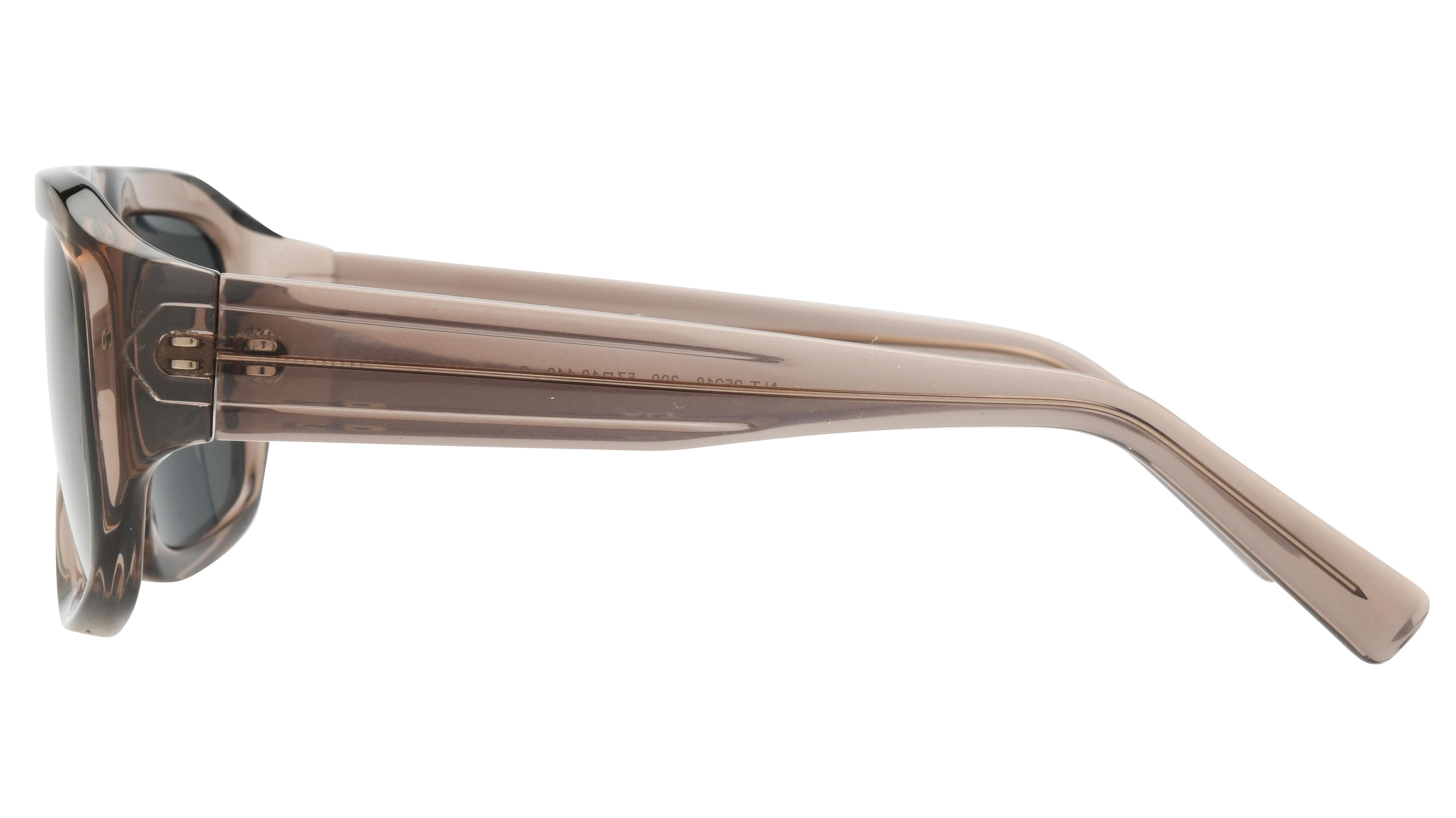Lunettes de soleil Alternance Homme Marron Rectangle alt25218 Gauche