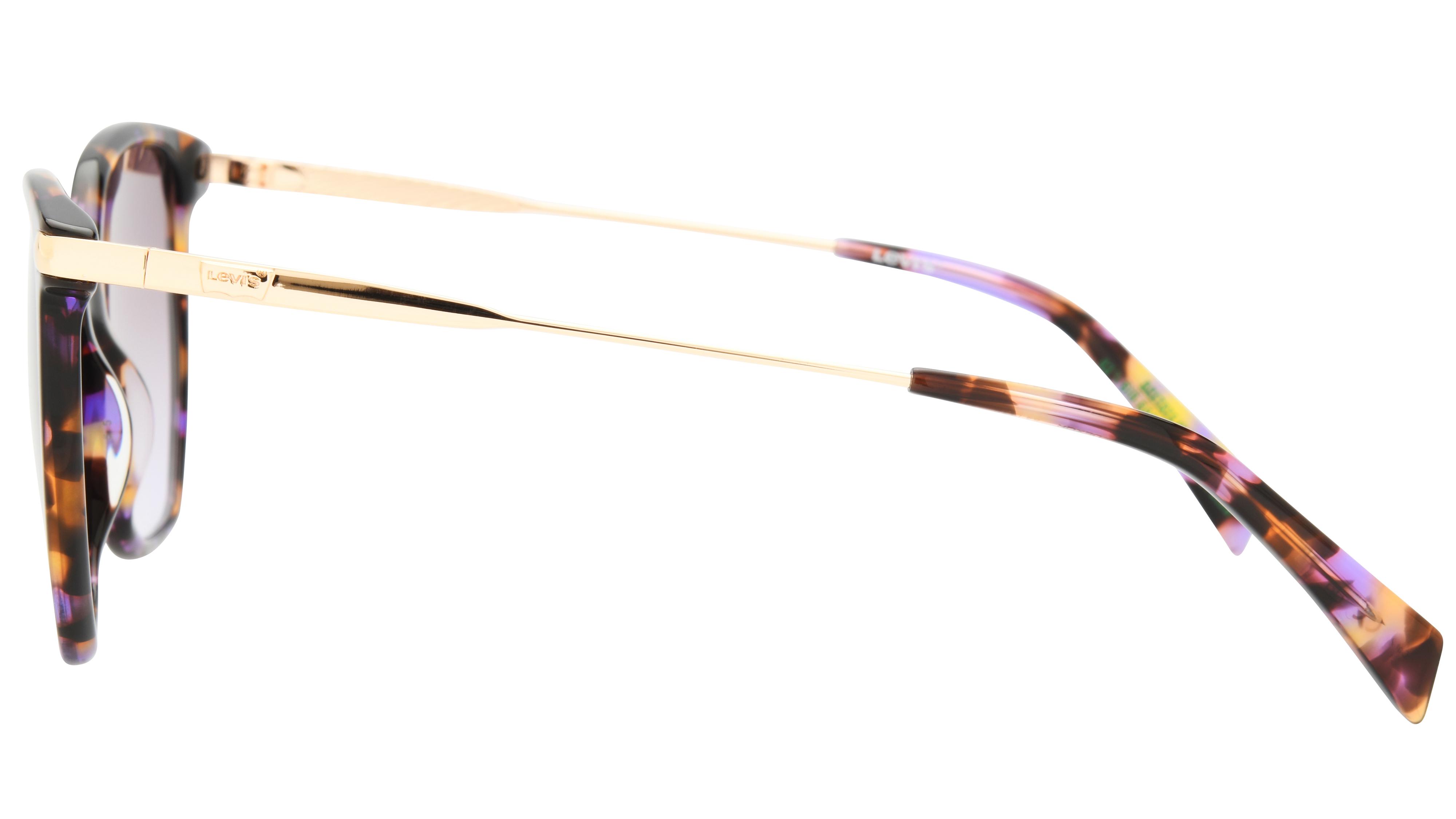 Lunettes de soleil Levi's Femme Violet Carré lv5094/s Gauche