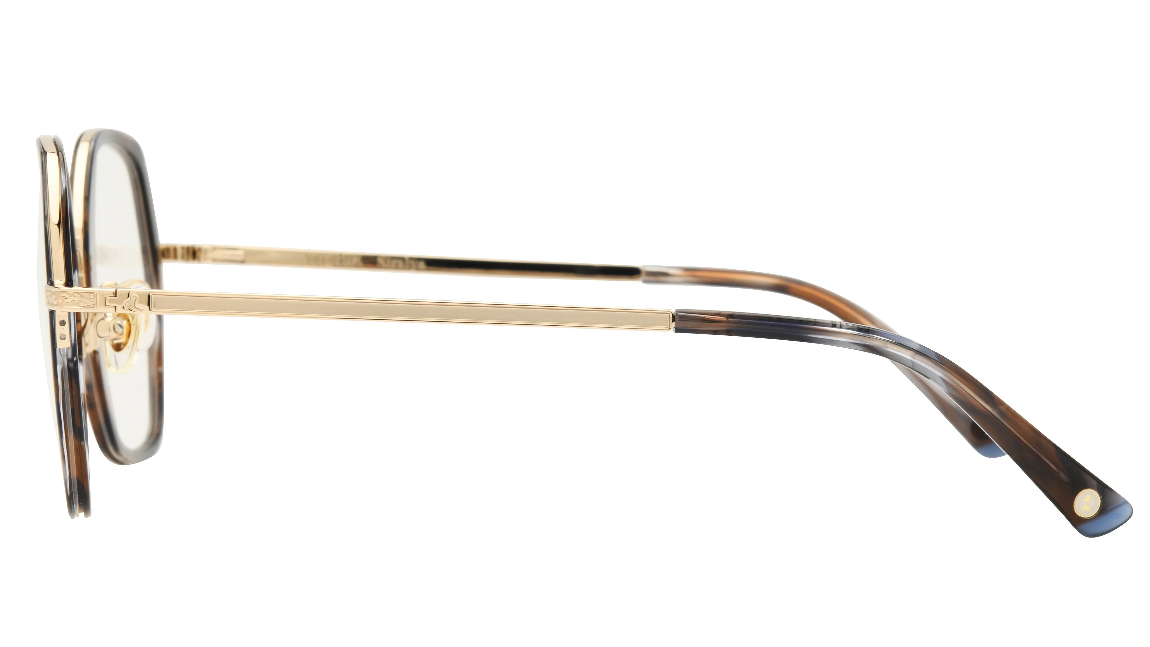 Lunettes de vue Siralya Femme Marron Tonneau Sir2505 Face