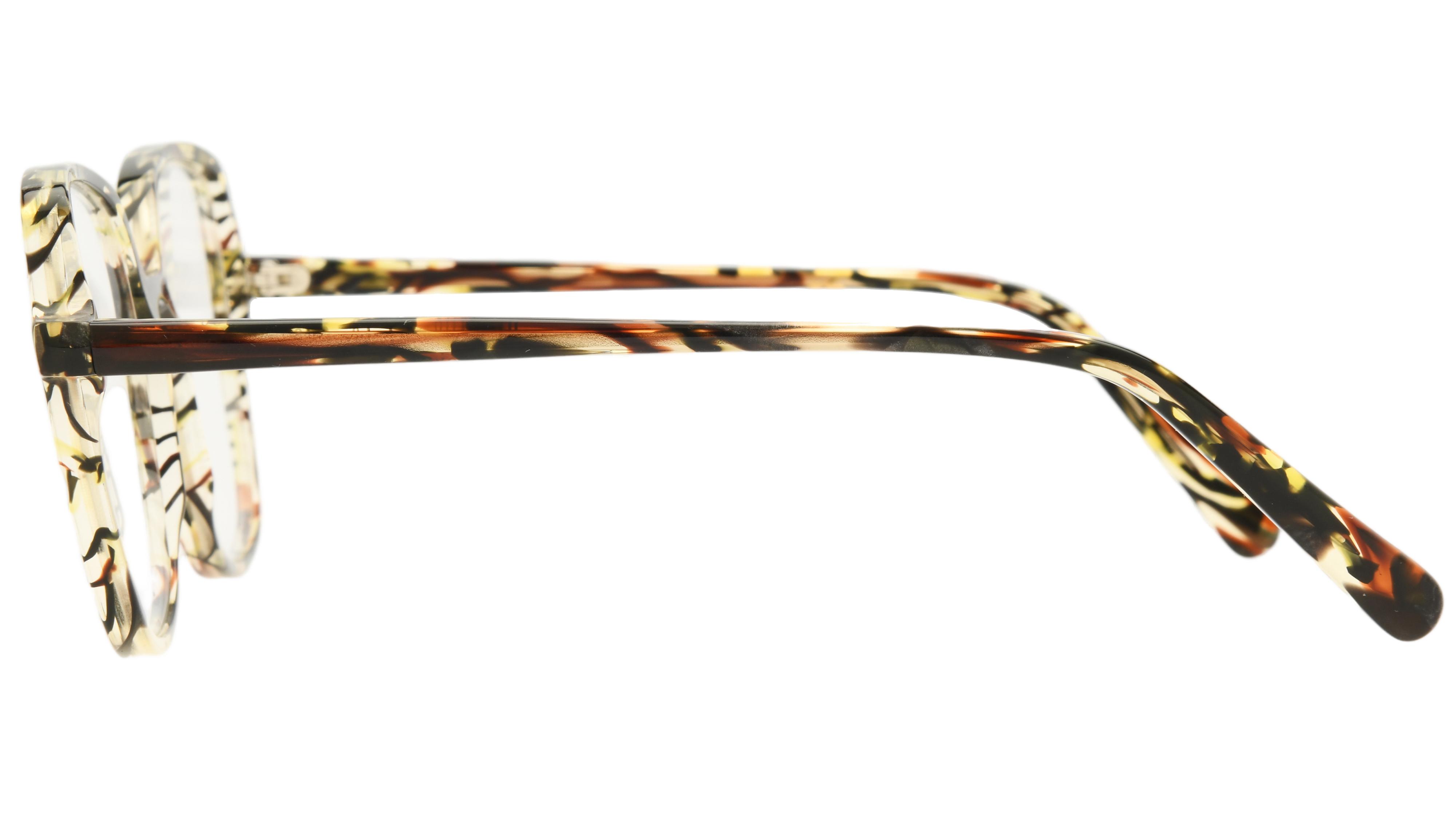 Lunettes de vue La Collection des Lunetiers Femme Ecaille Carré MARGAUX Gauche