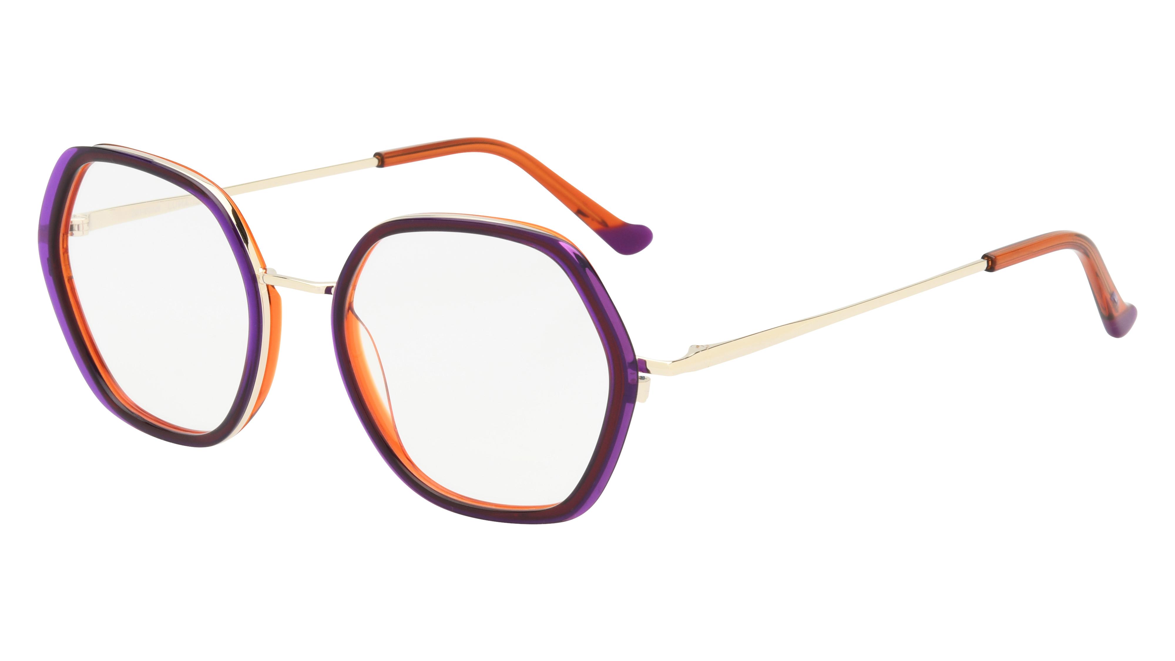 Lunettes de vue Lunatic Femme Transparent Tonneau Lun2607 Trois-Quart