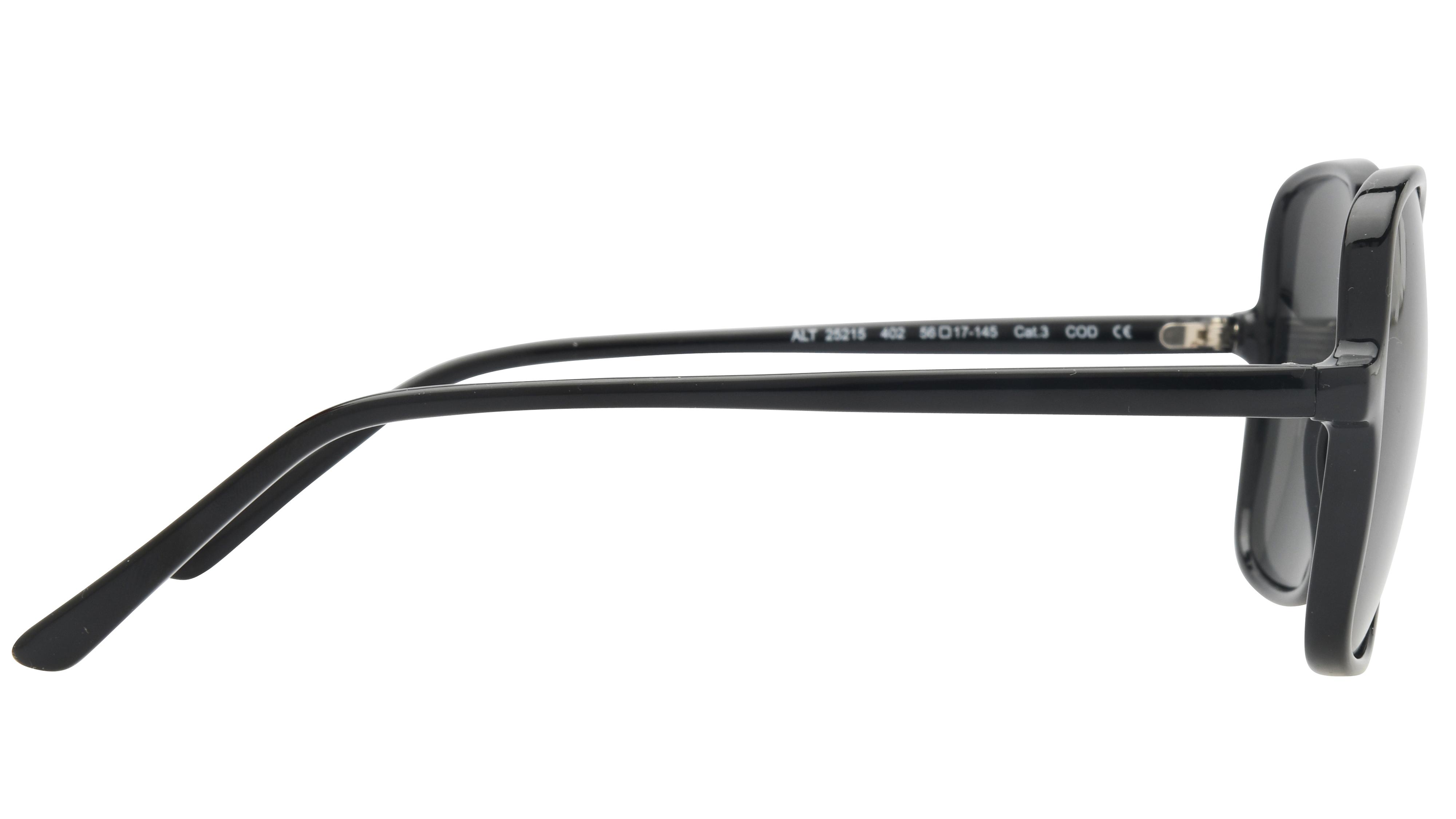 Lunettes de soleil Alternance Femme Noir Rectangle alt25215 Droite