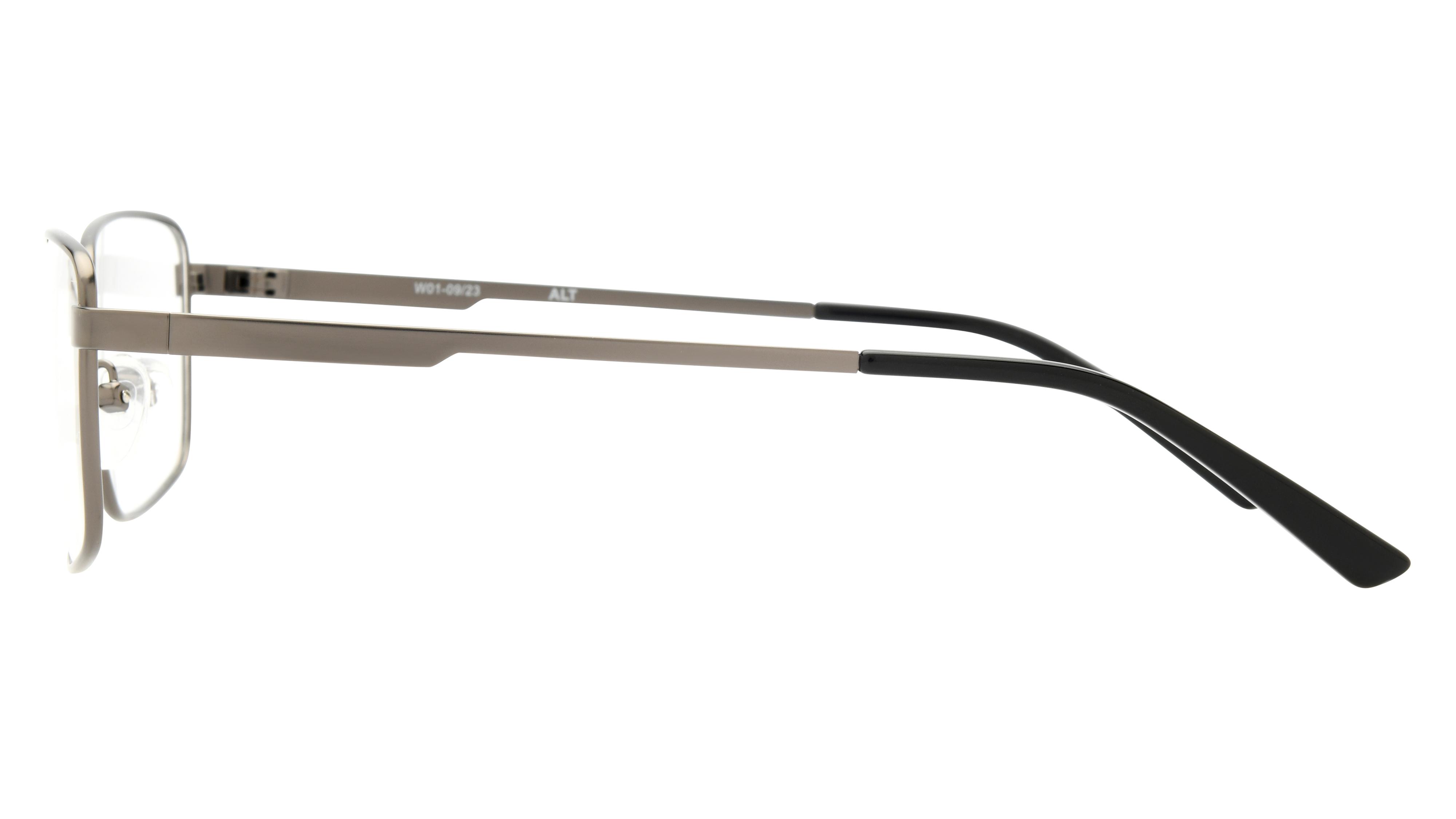 Lunettes de vue Alternance Homme Gris Rectangle Alt24105 Gauche