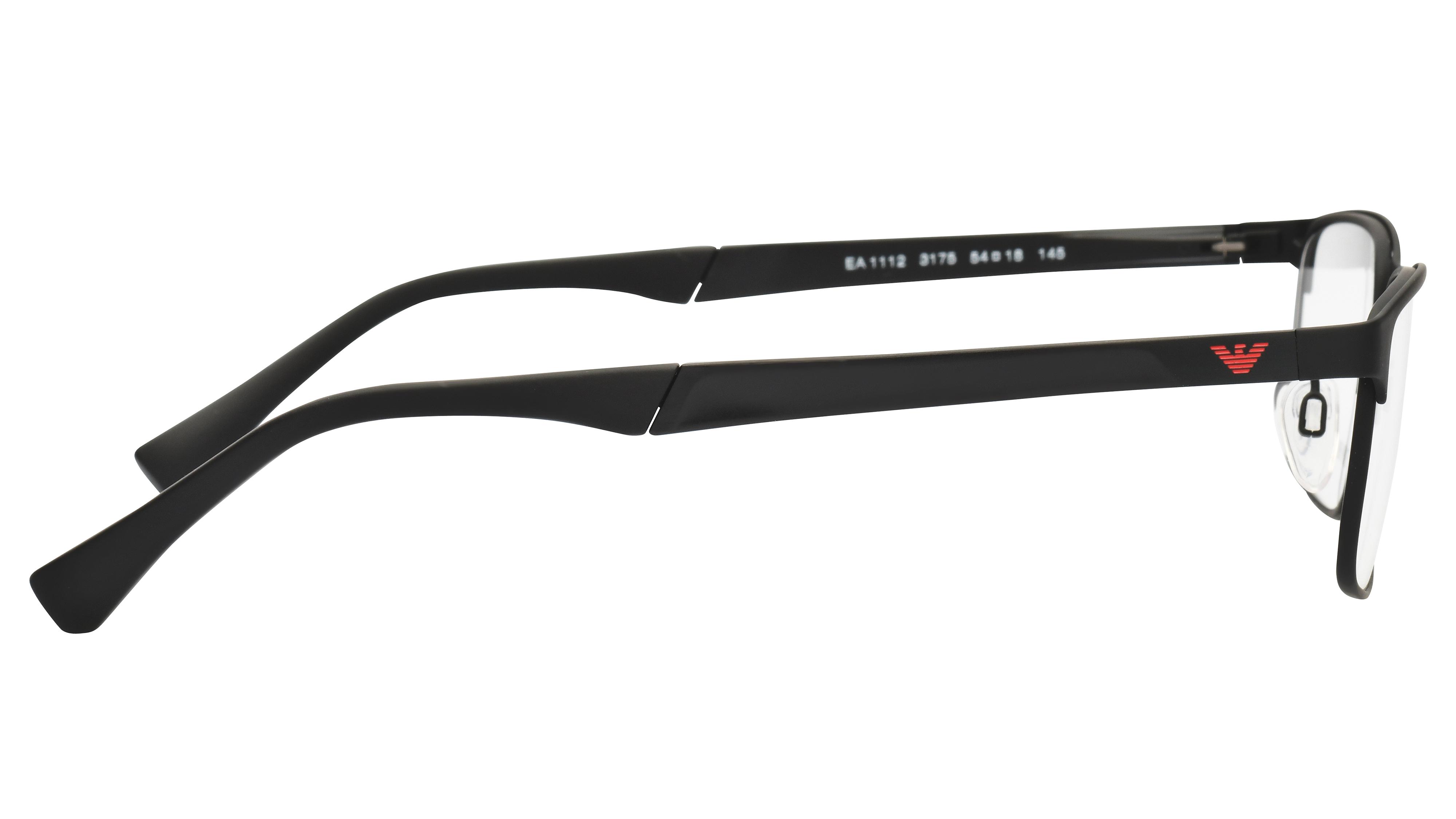 Lunettes de vue Emporio Armani Ea1112 3175 Gris Fonce Rectangle Le Collectif des Lunetiers