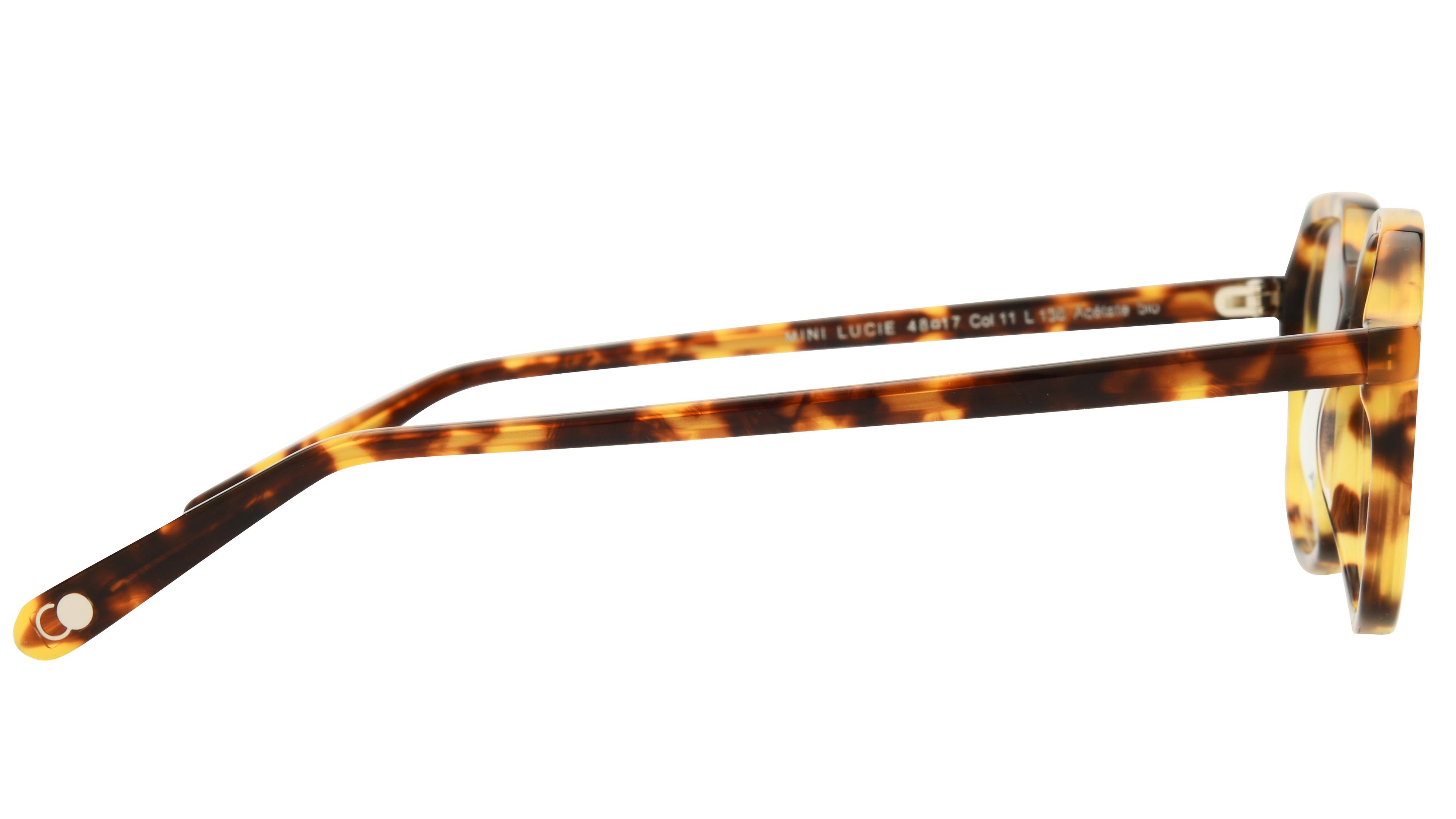 Lunettes de vue La Collection des Lunetiers Enfant Ecaille Angulaire MINI Droite