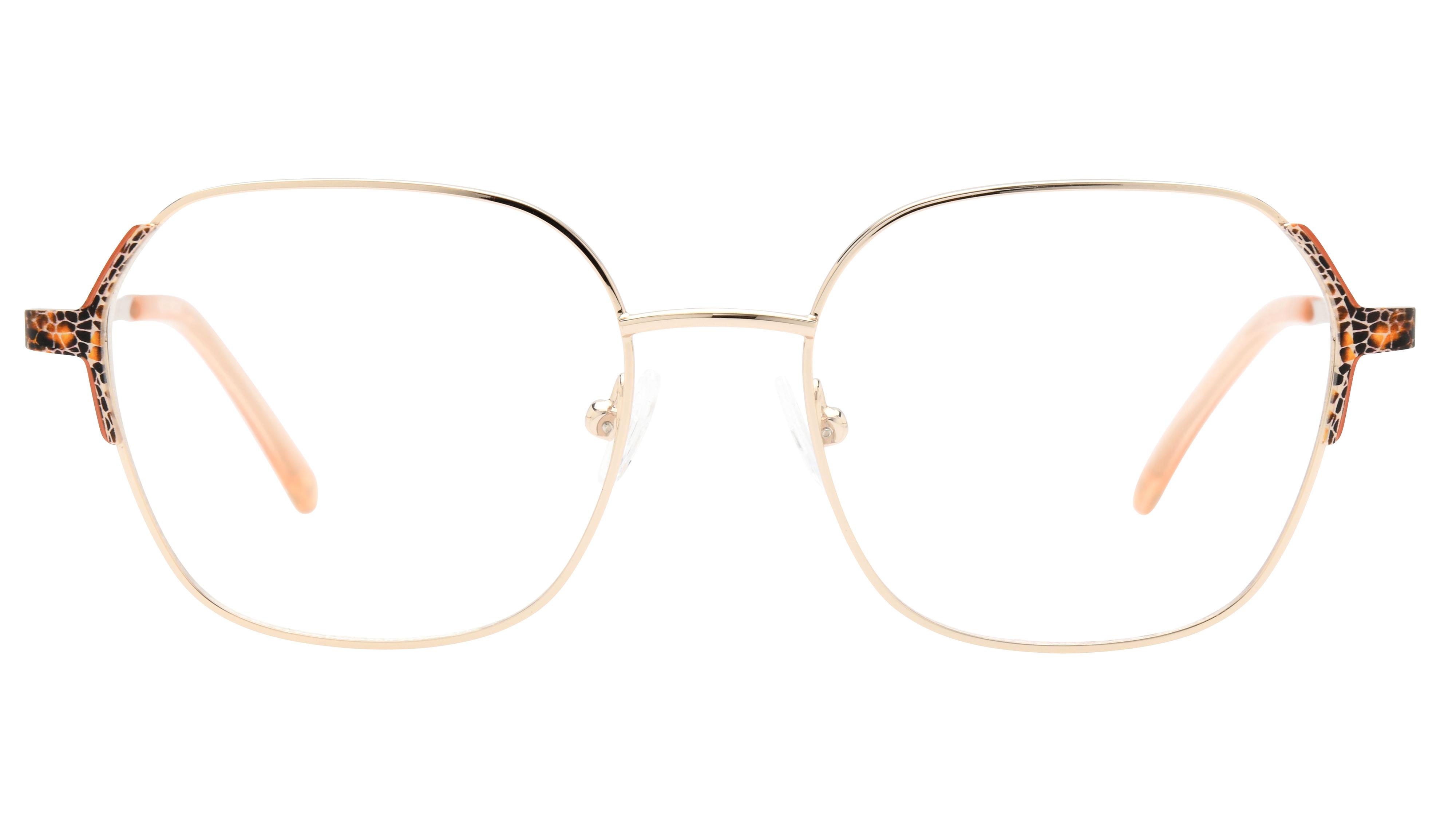 Lunettes de vue Baïa Femme Or Carré Baa2408 Face
