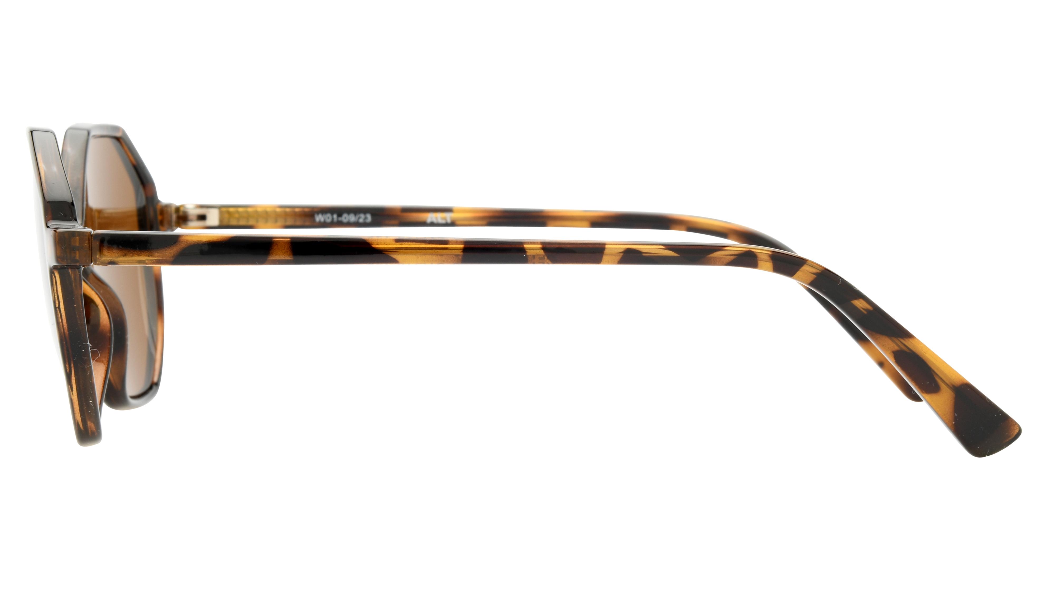 Lunettes de soleil Alternance Femme Ecaille Carré Alt24205 Gauche