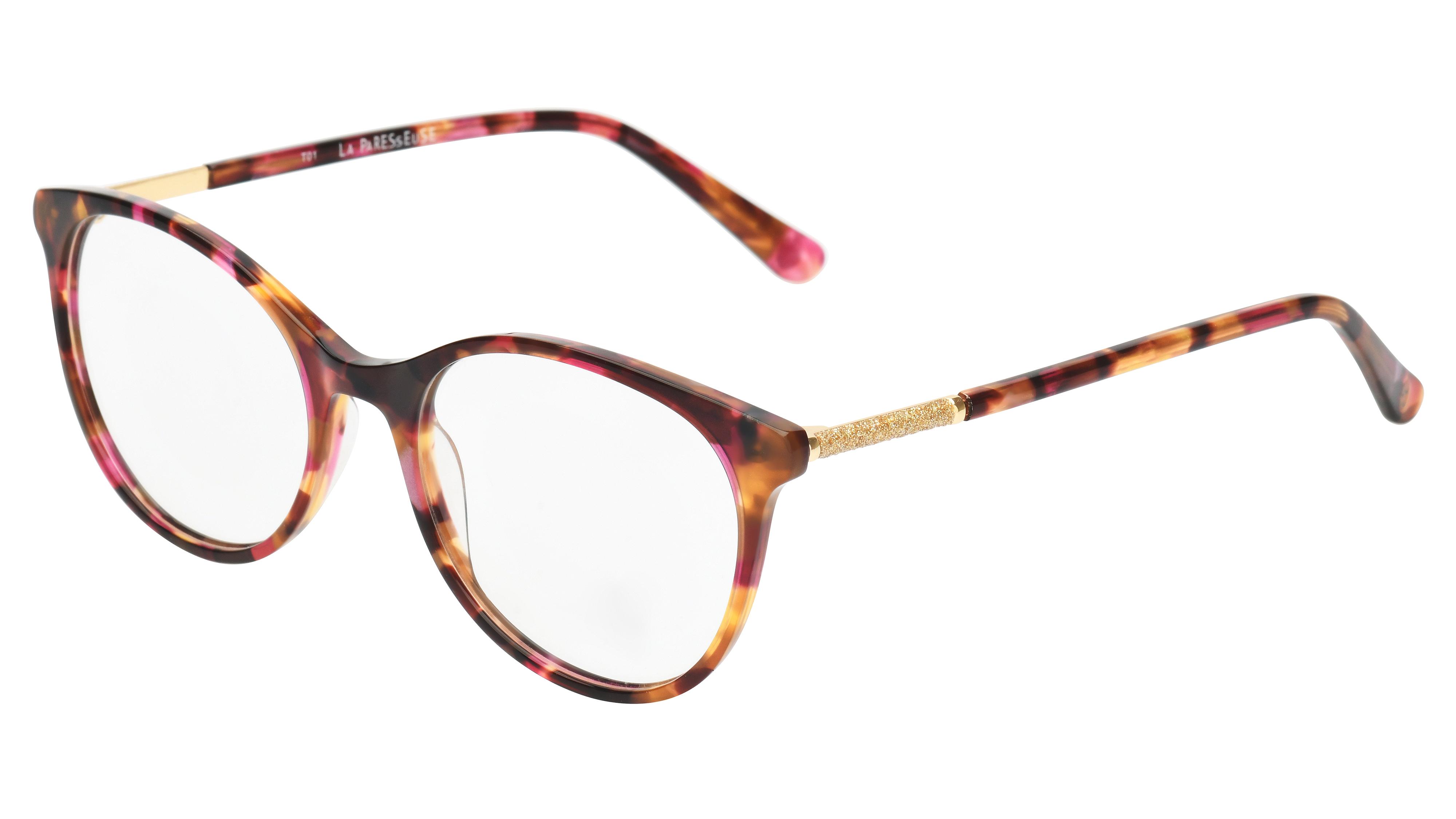 Lunettes de vue La Paresseuse Femme Rose Ovale Par2007 Trois-Quart