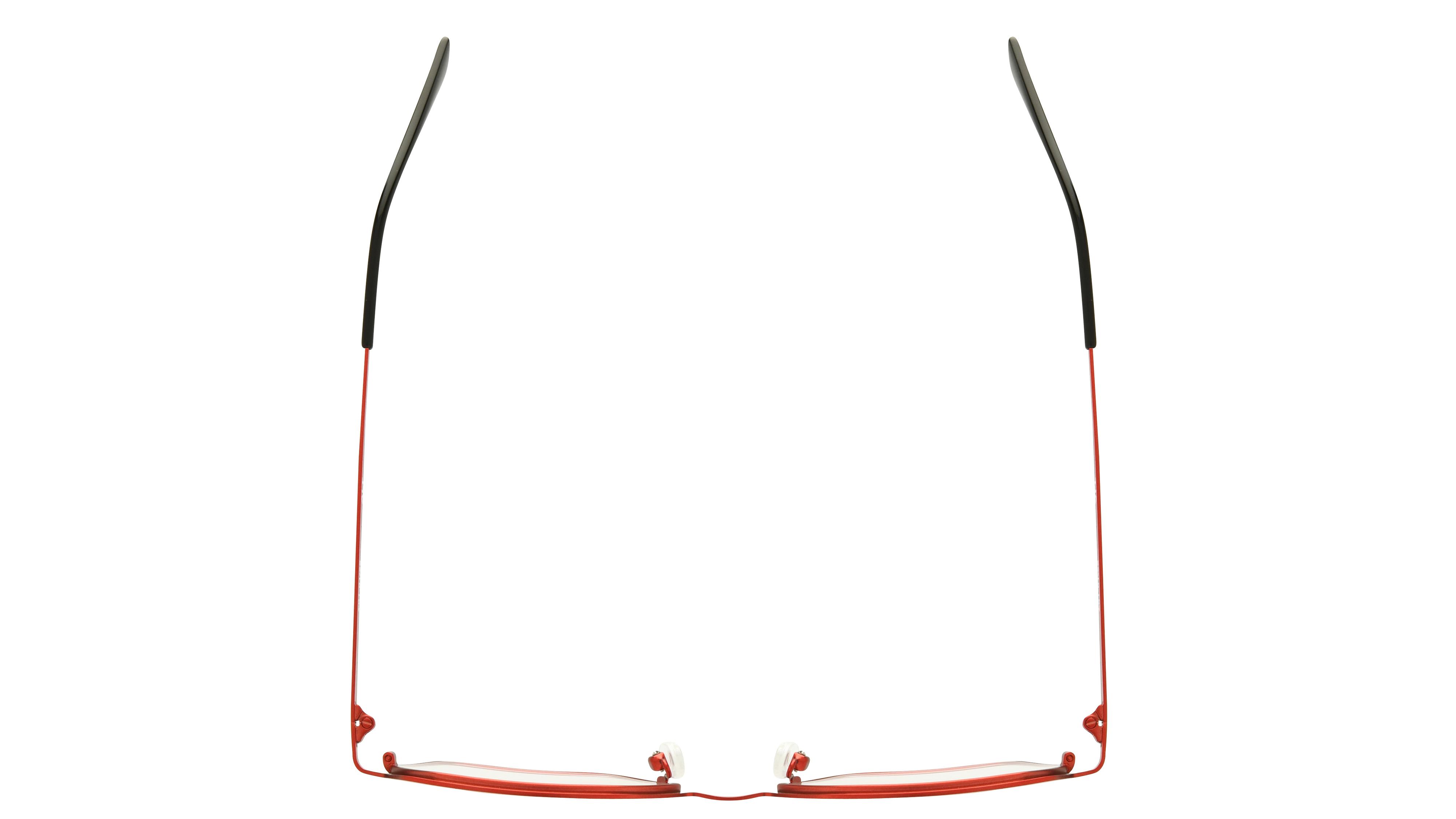 Lunettes de vue Alternance Femme Rouge Carré alt25111 Dessus