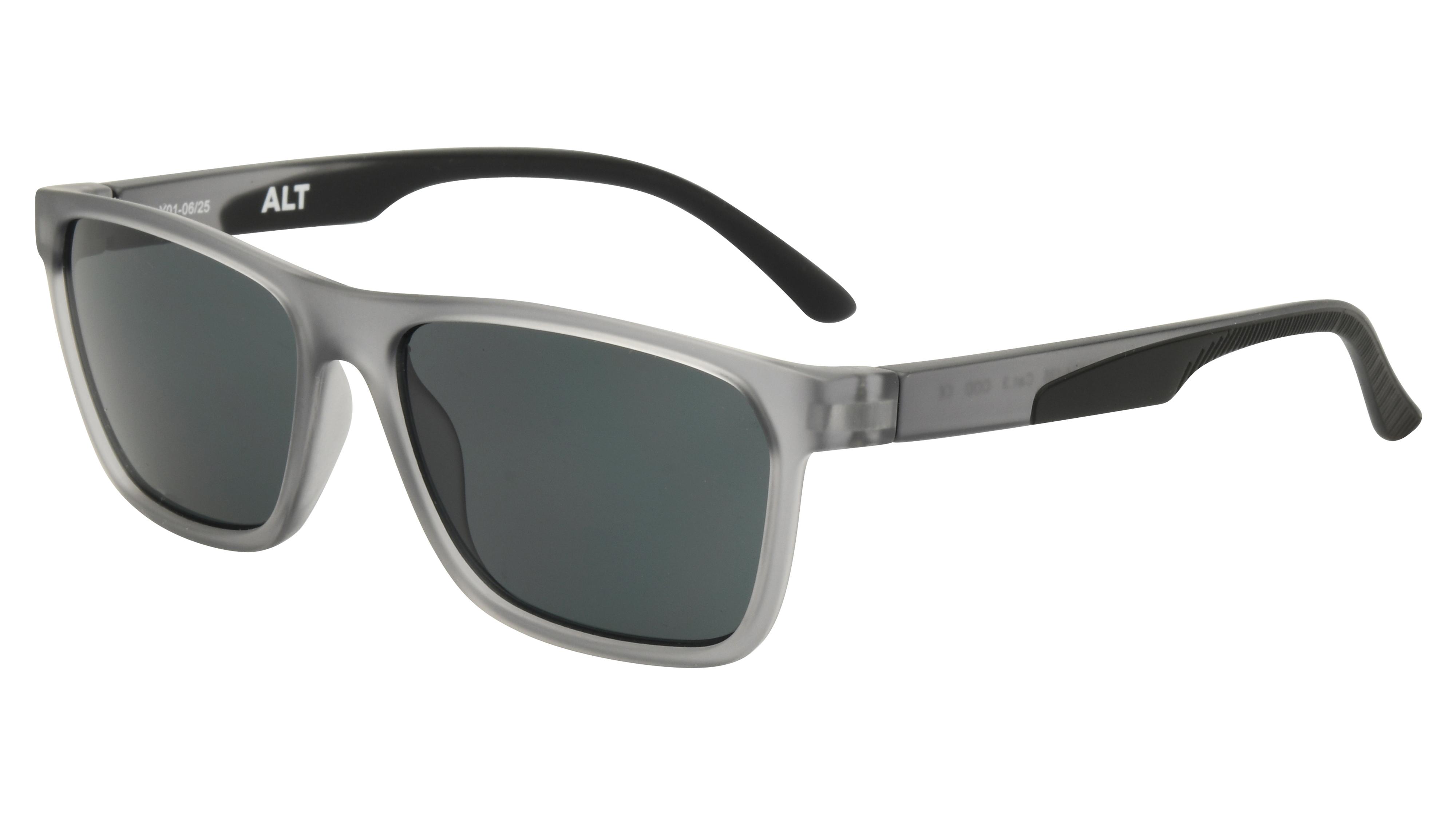 Lunettes de soleil Alternance Enfant Gris Rectangle alt26205 Trois-Quart